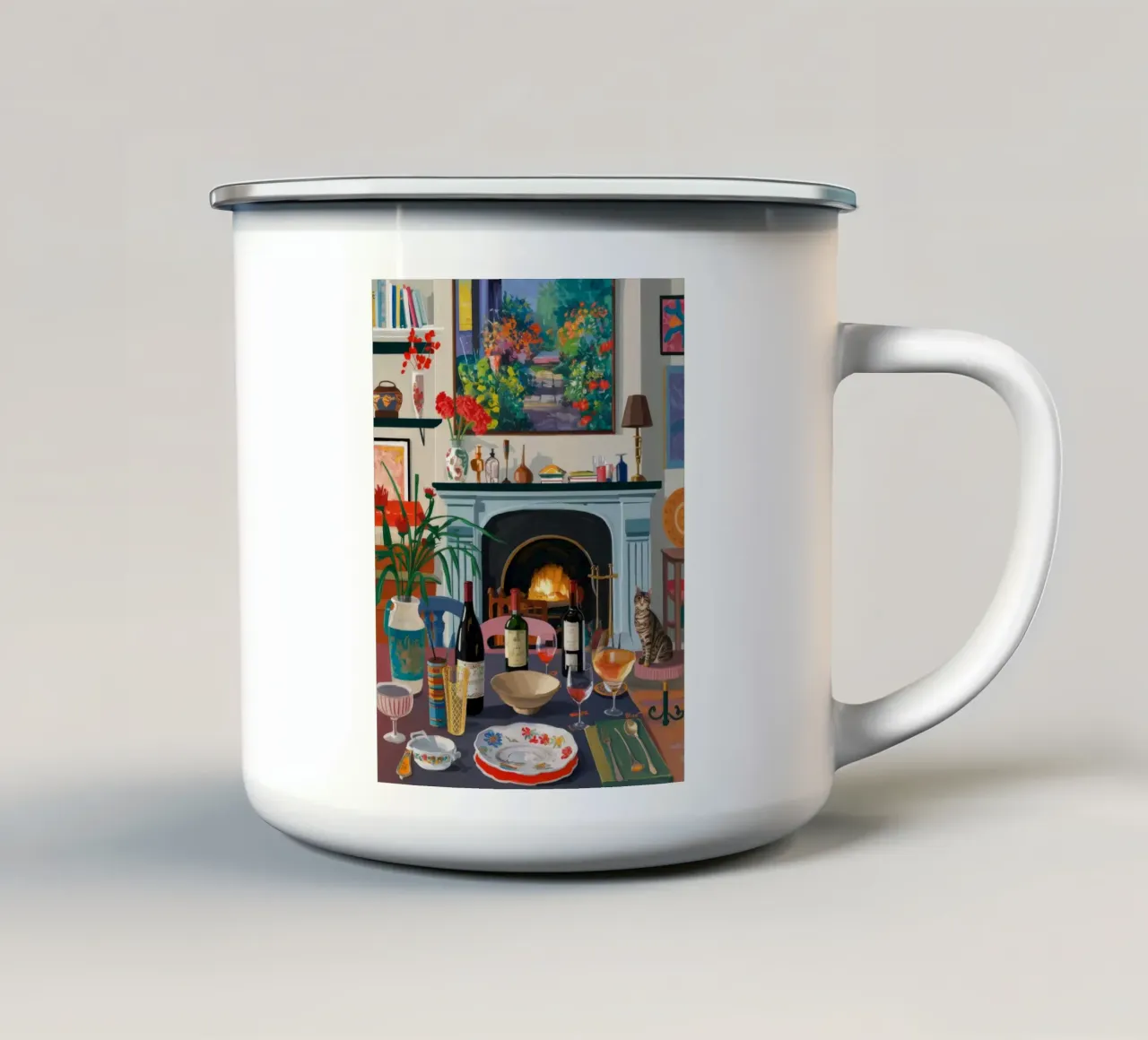 Cappello da notte Fireside tazza in smalto da Pan Denim