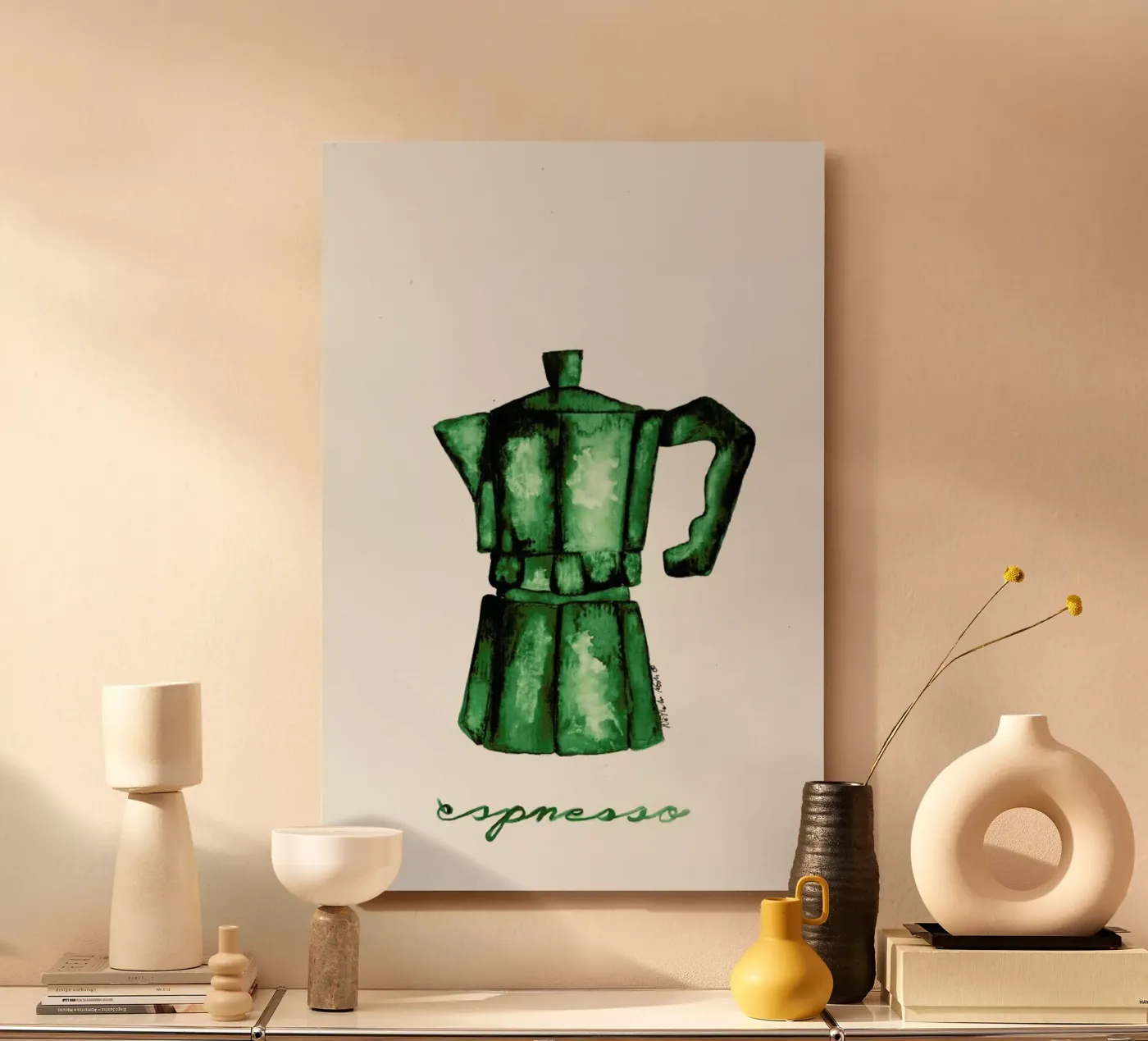 Espresso alluminio dibond da Nathys_illustration