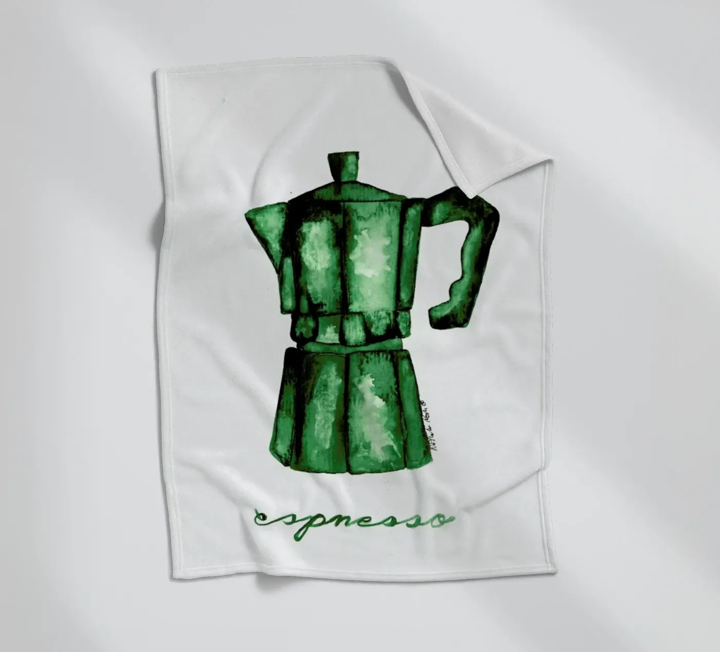 Espresso fleecedeken van Nathys_illustration