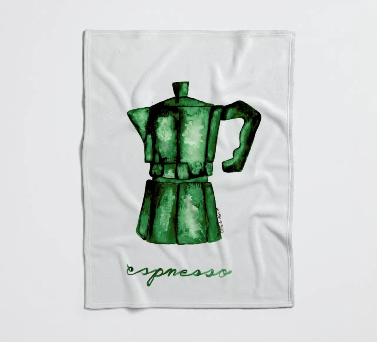 Espresso Fleecedecke von Nathys_illustration