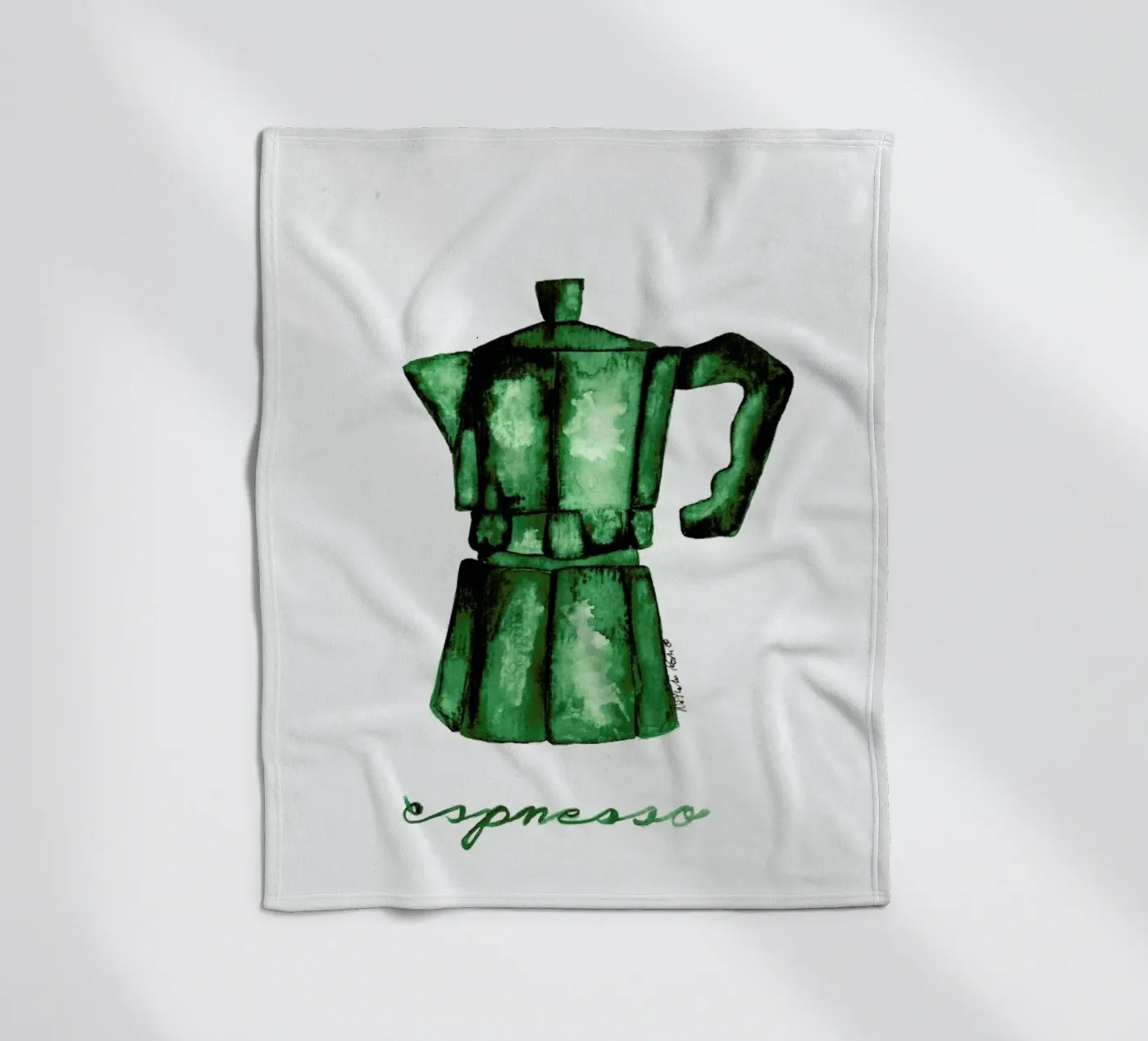 Espresso fleecedeken van Nathys_illustration