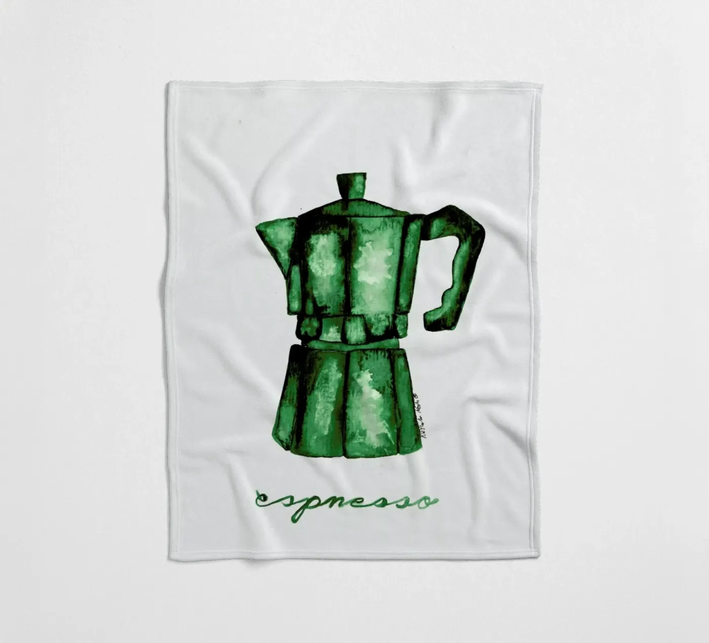 Espresso fleecedeken van Nathys_illustration