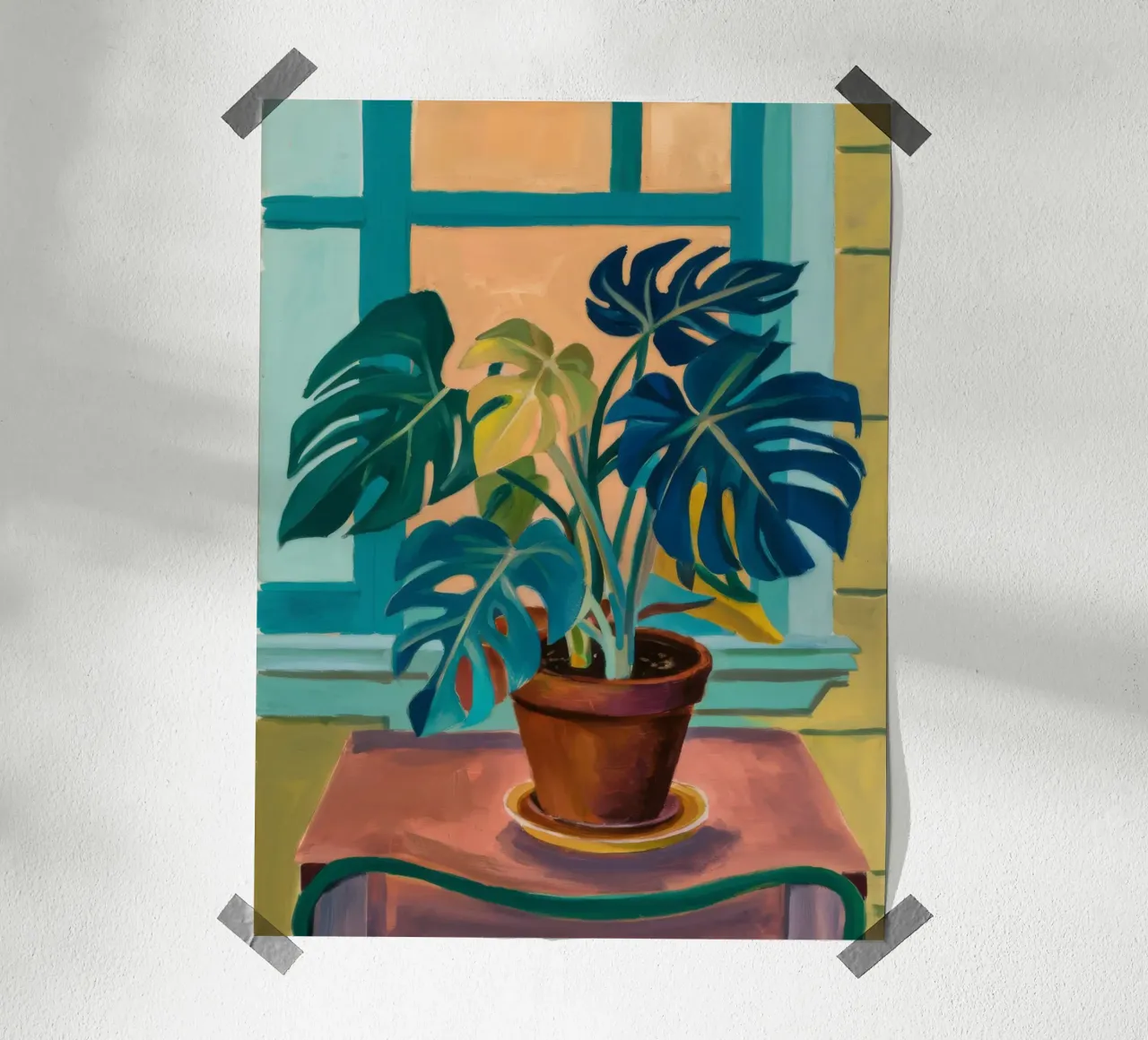 Monstera Finestra Calma poster da Tiga Bersama