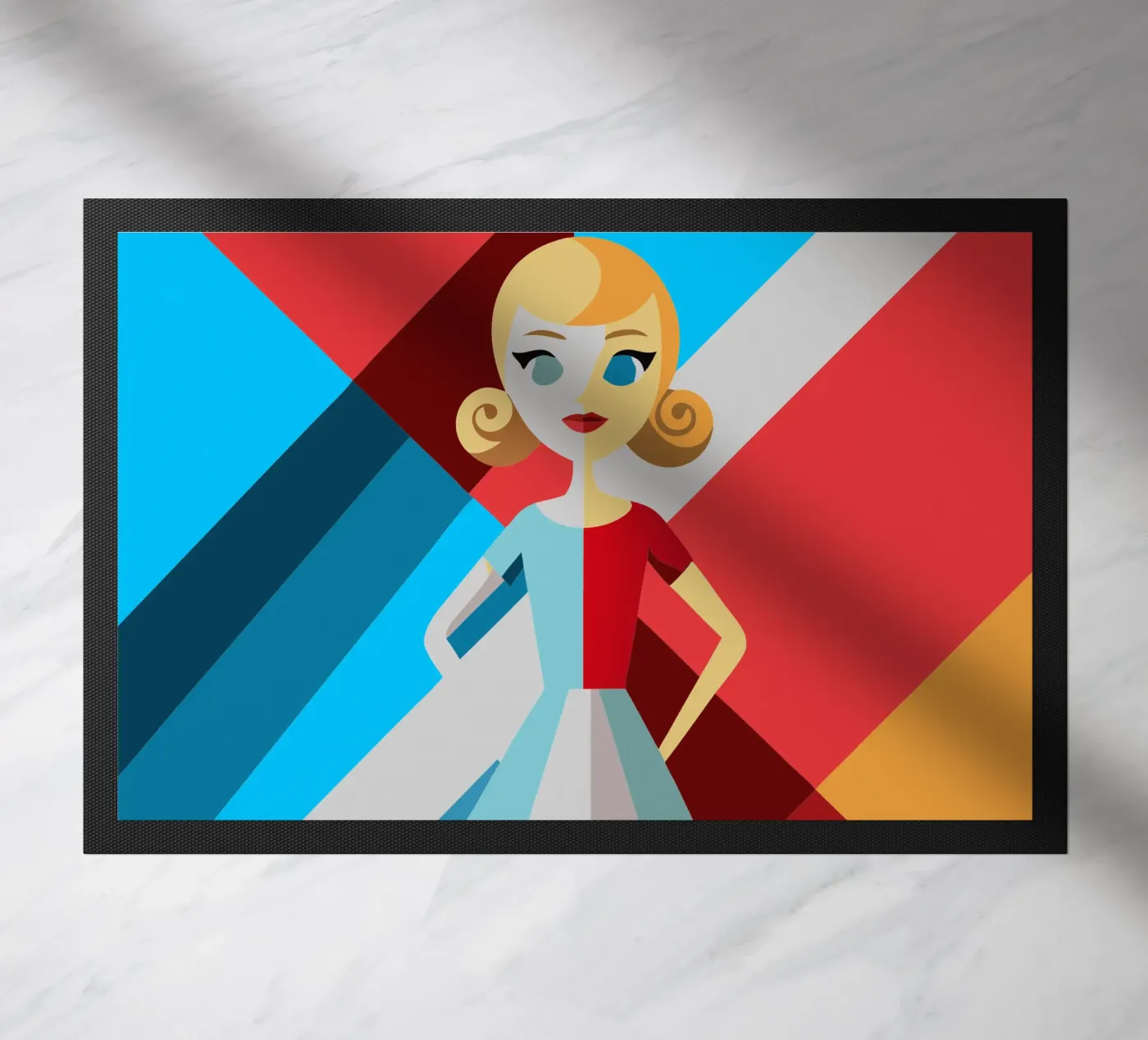 barbie doll vector doormat by zaidza