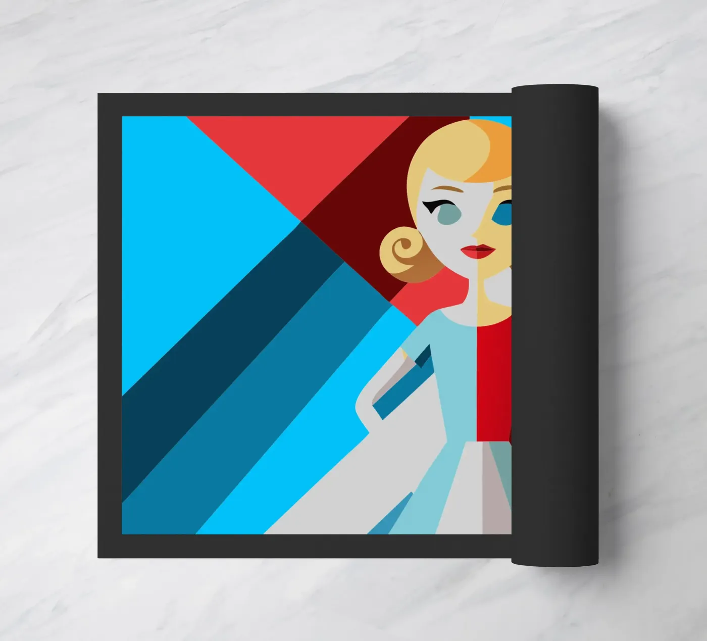 barbie doll vector doormat by zaidza