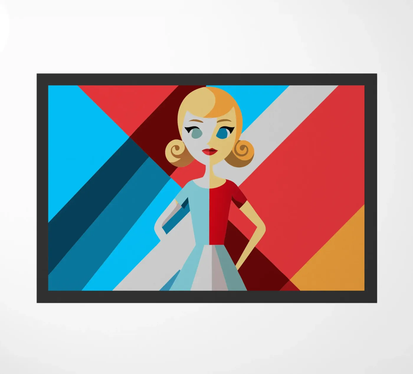 barbie doll vector doormat by zaidza