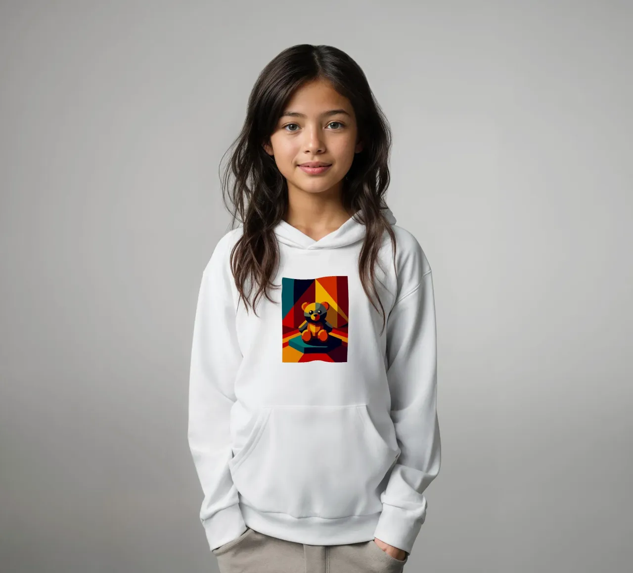 bear doll vectror kids hoodie by zaidza