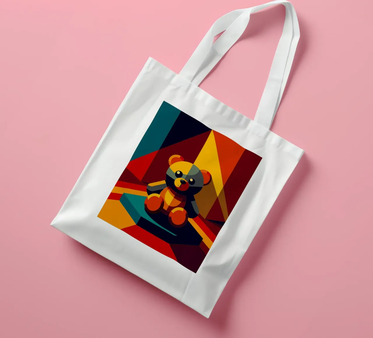 bear doll vectror tote bag by zaidza