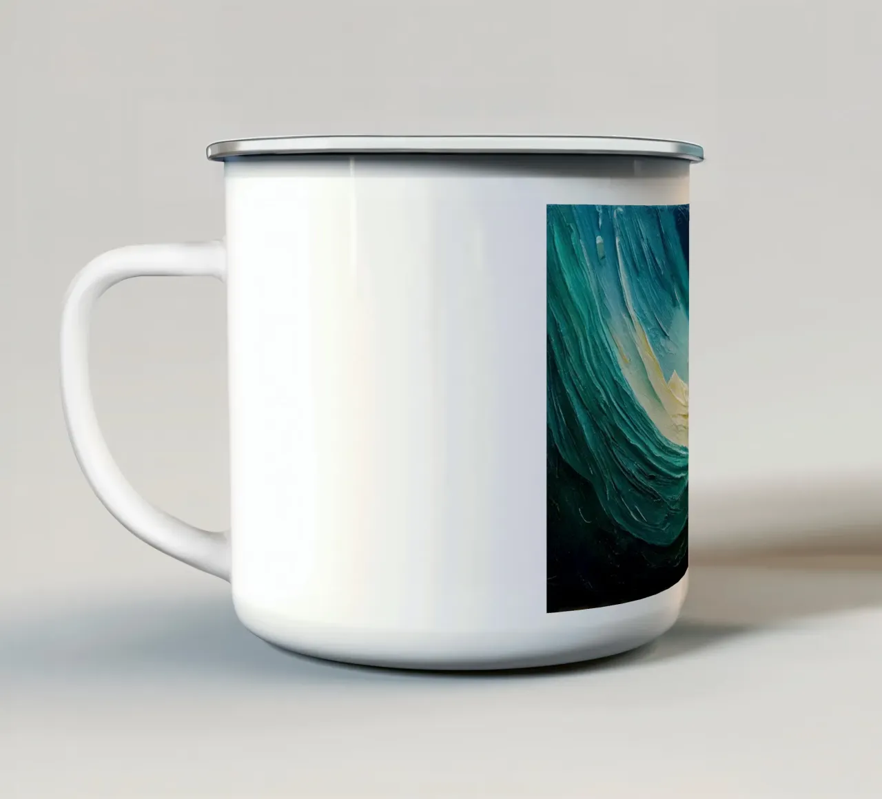 Arte da parete di Imagine tazza in smalto da Imagine