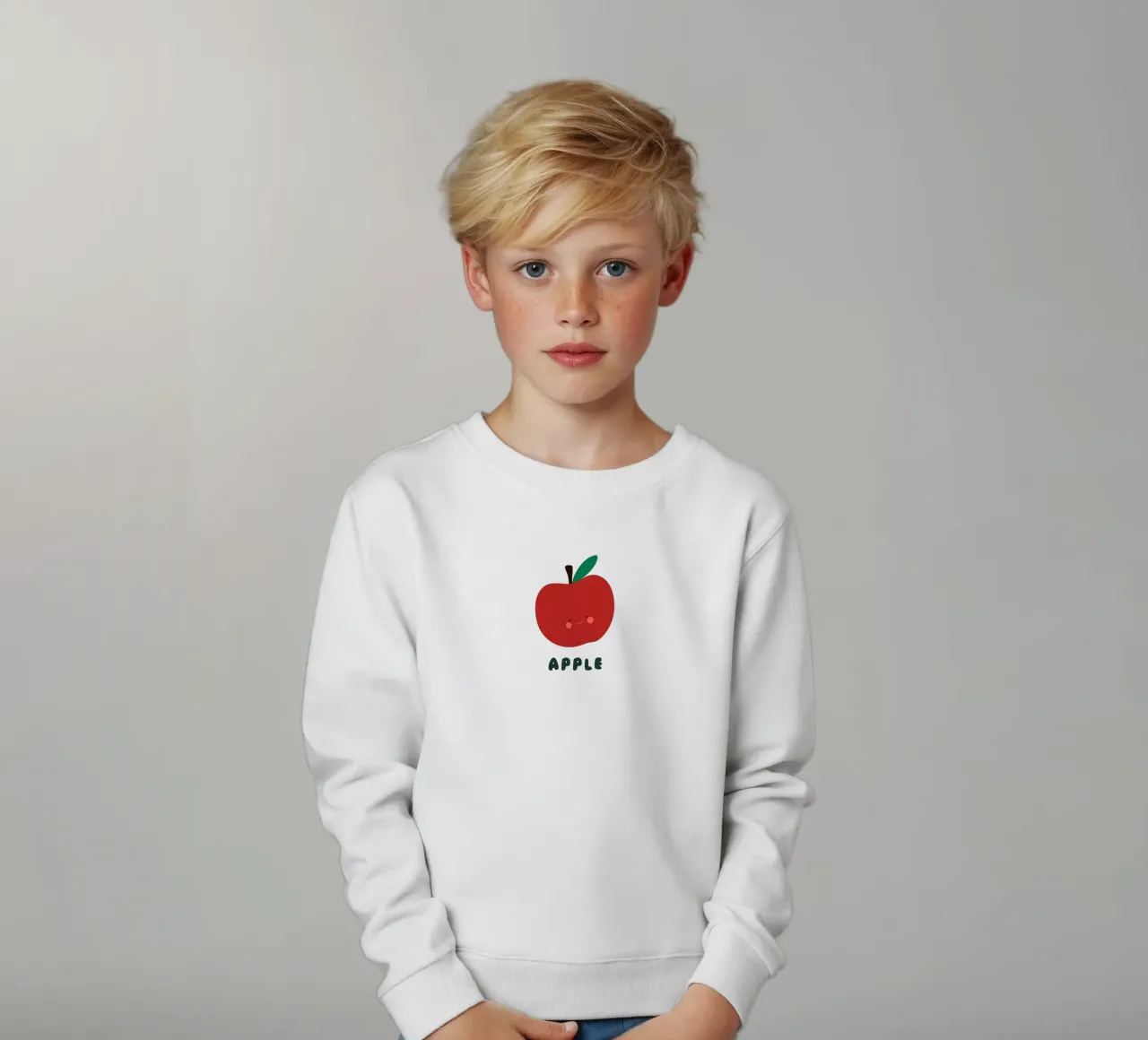 Apple felpa bambino da Mottos by Sinan Saydik