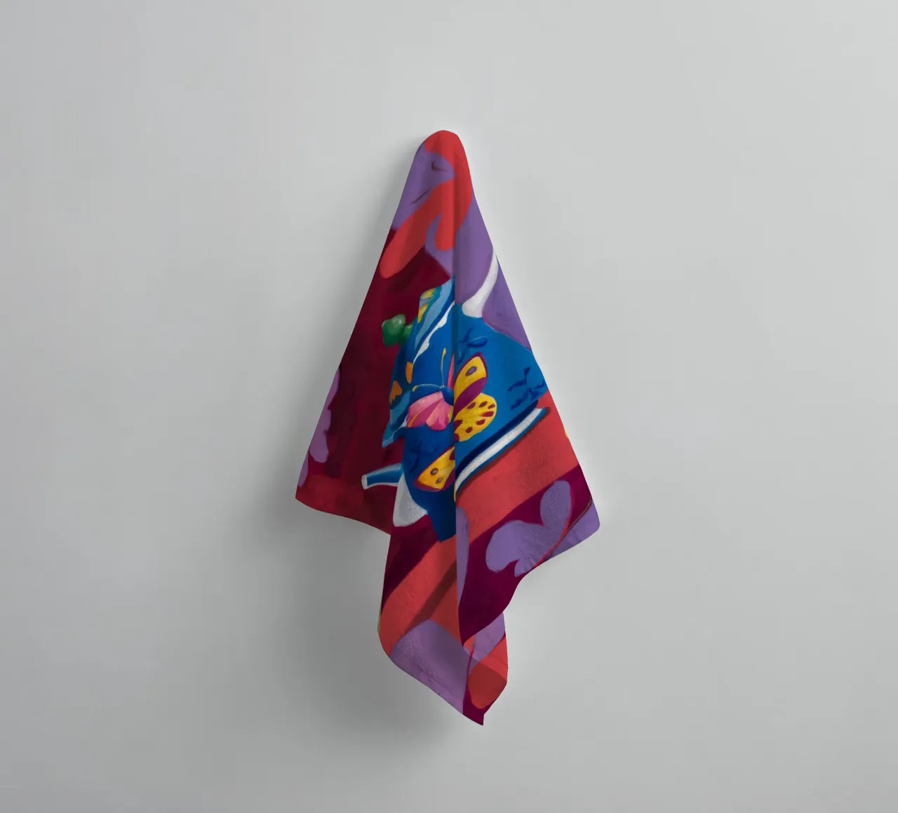 Teiera Butterfly Whimsy asciugamano da bagno da Tiga Bersama