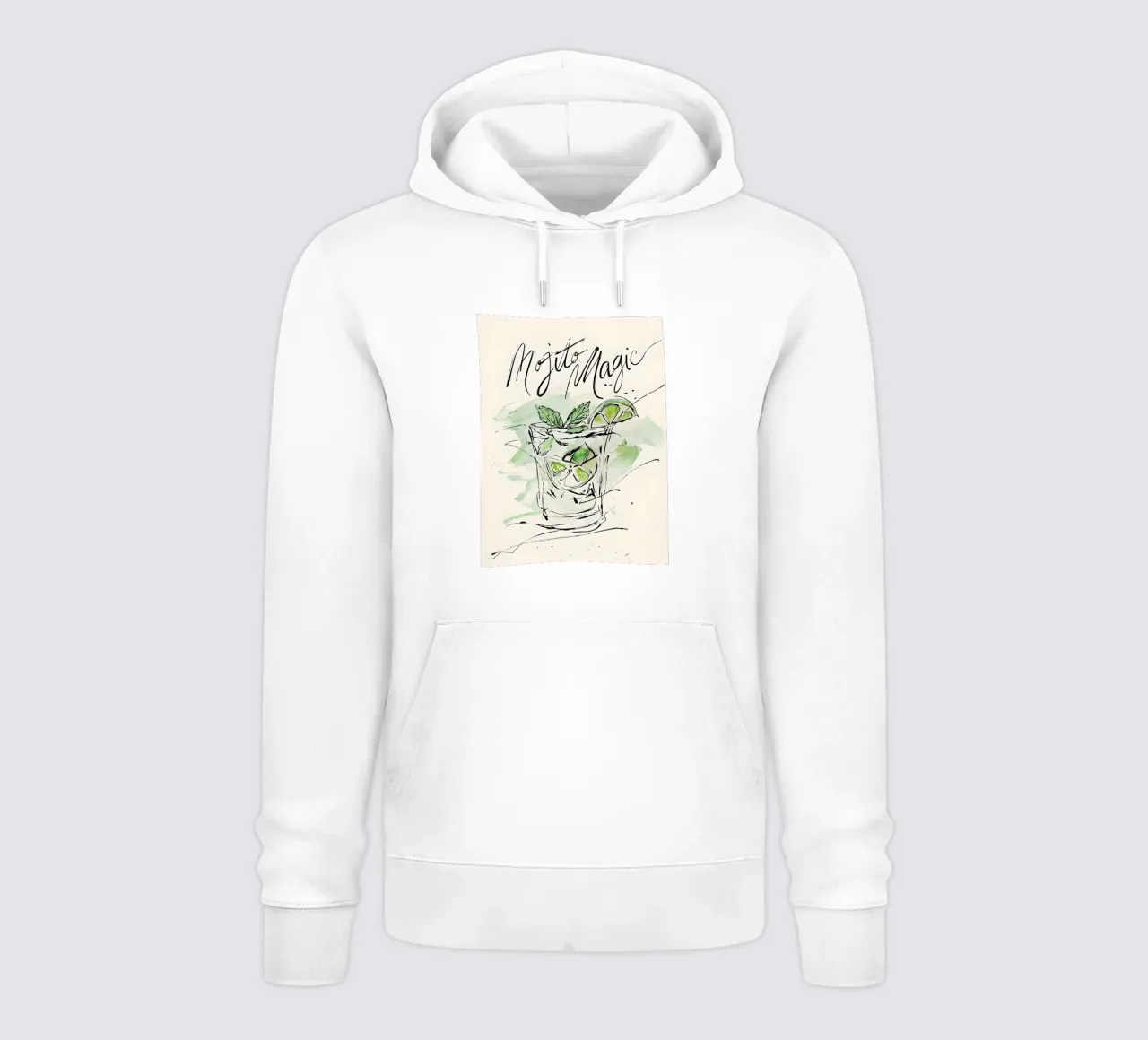 Mojito Magic Watercolor felpa con cappuccio da 🥝 KIWI STORE