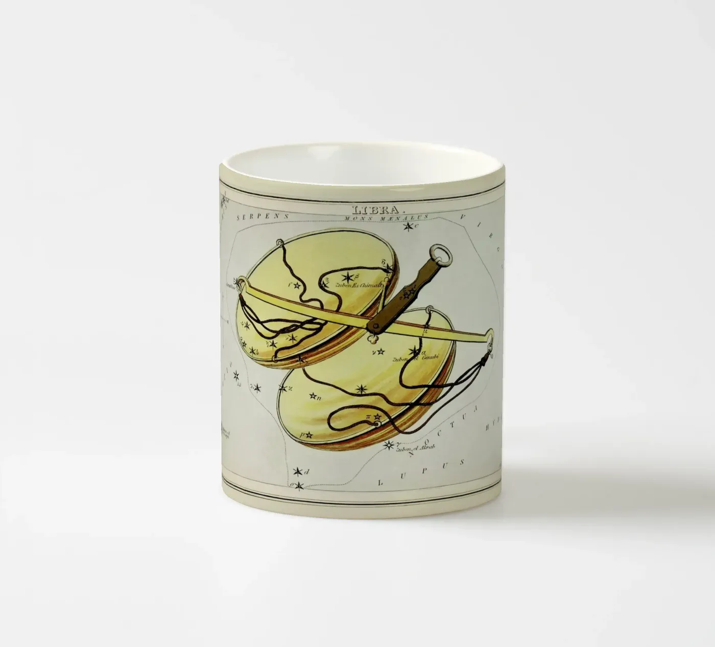 Libra ceramic mug by Vintage by JUNIQE
