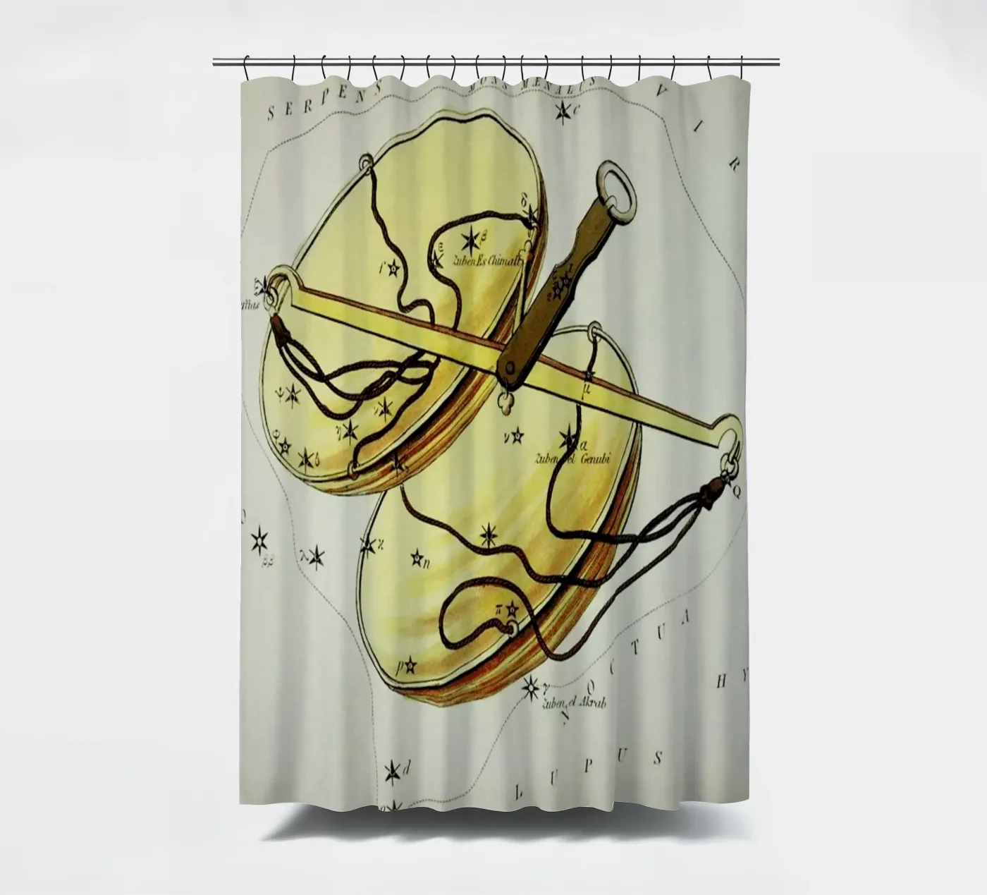 Libra douchegordijn van Vintage by JUNIQE