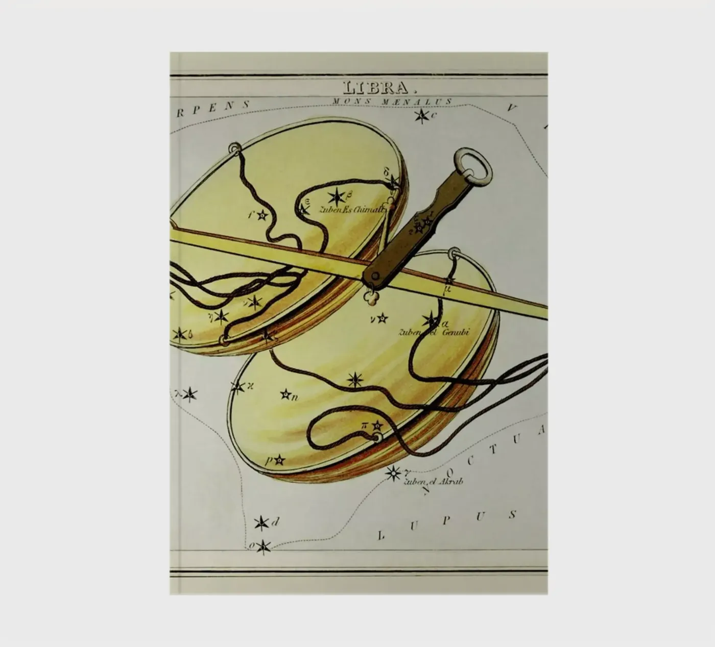 Libra notebook by Vintage by JUNIQE