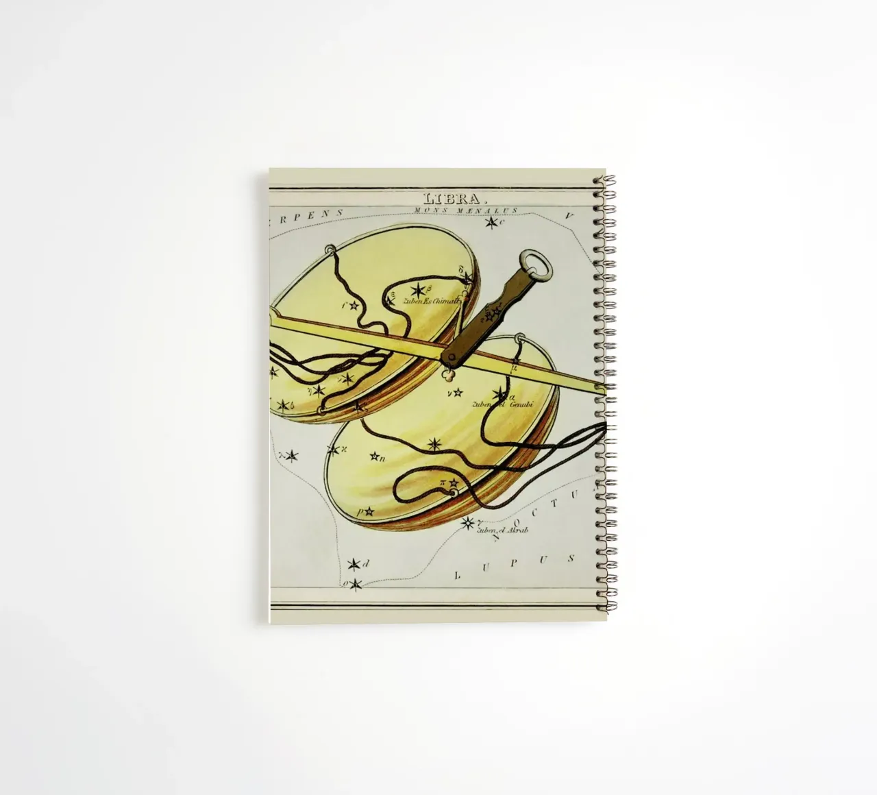 Libra notitieboek met spiraal van Vintage by JUNIQE