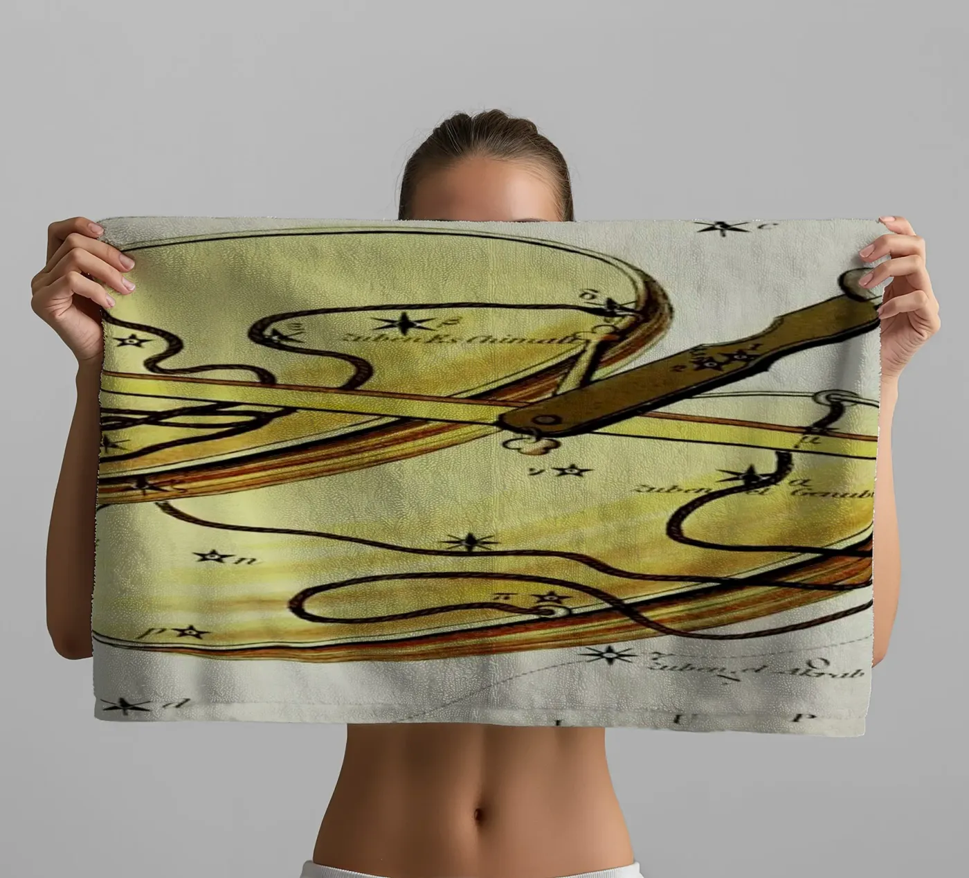 Libra badhanddoek van Vintage by JUNIQE