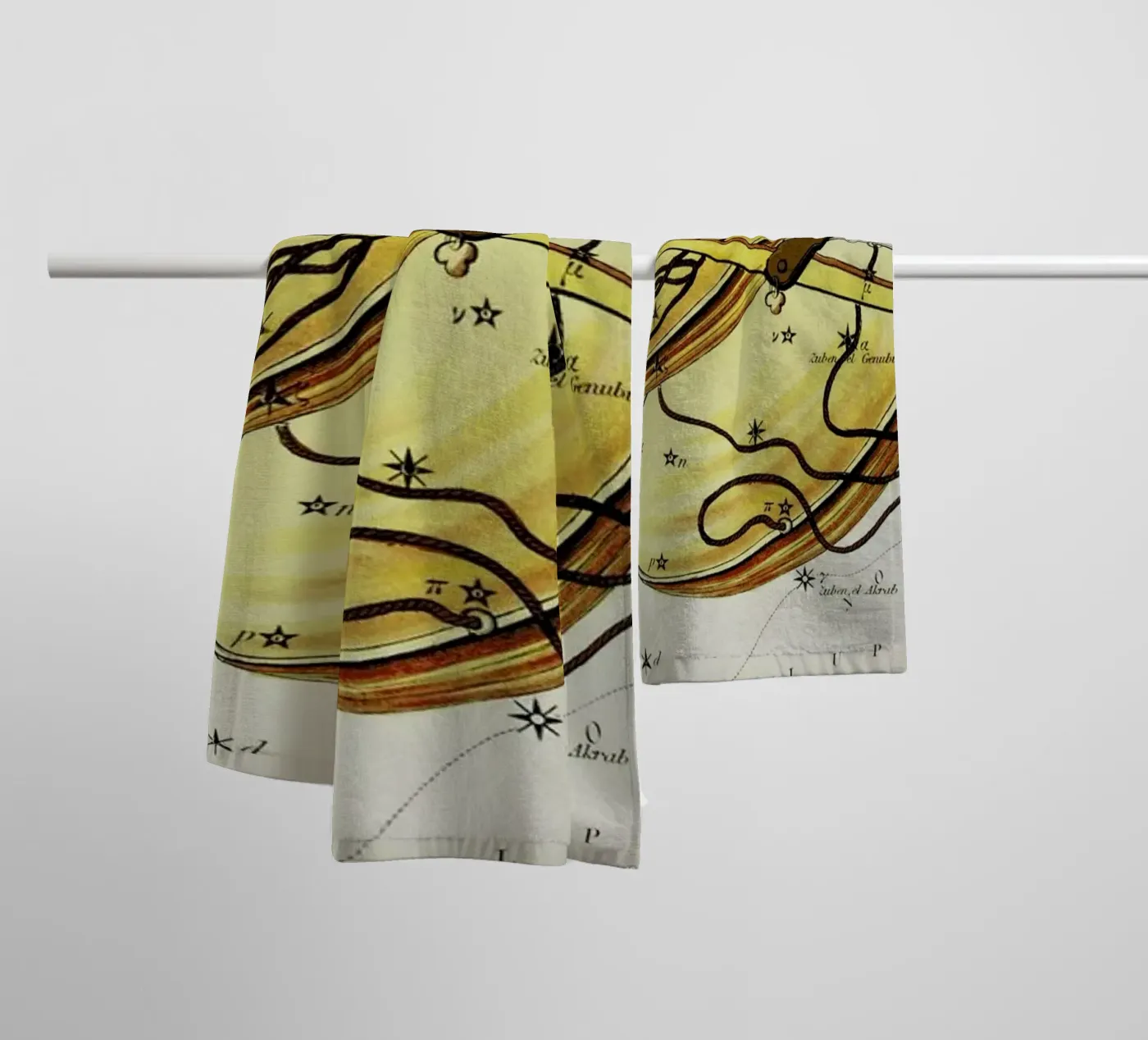 Libra badhanddoek van Vintage by JUNIQE