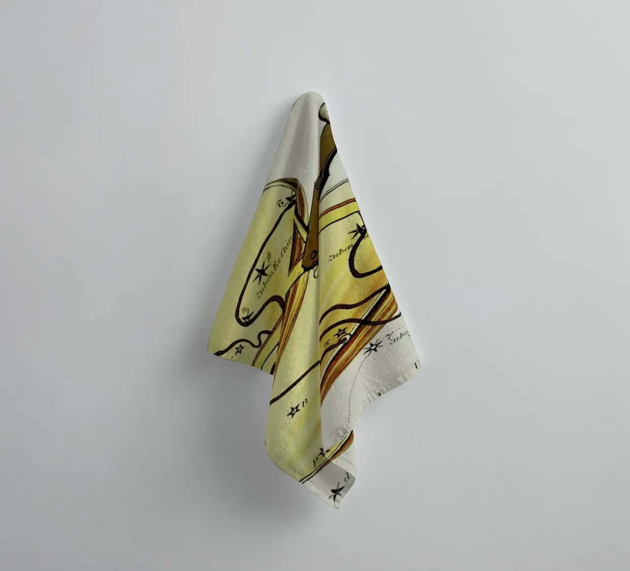 Libra badhanddoek van Vintage by JUNIQE