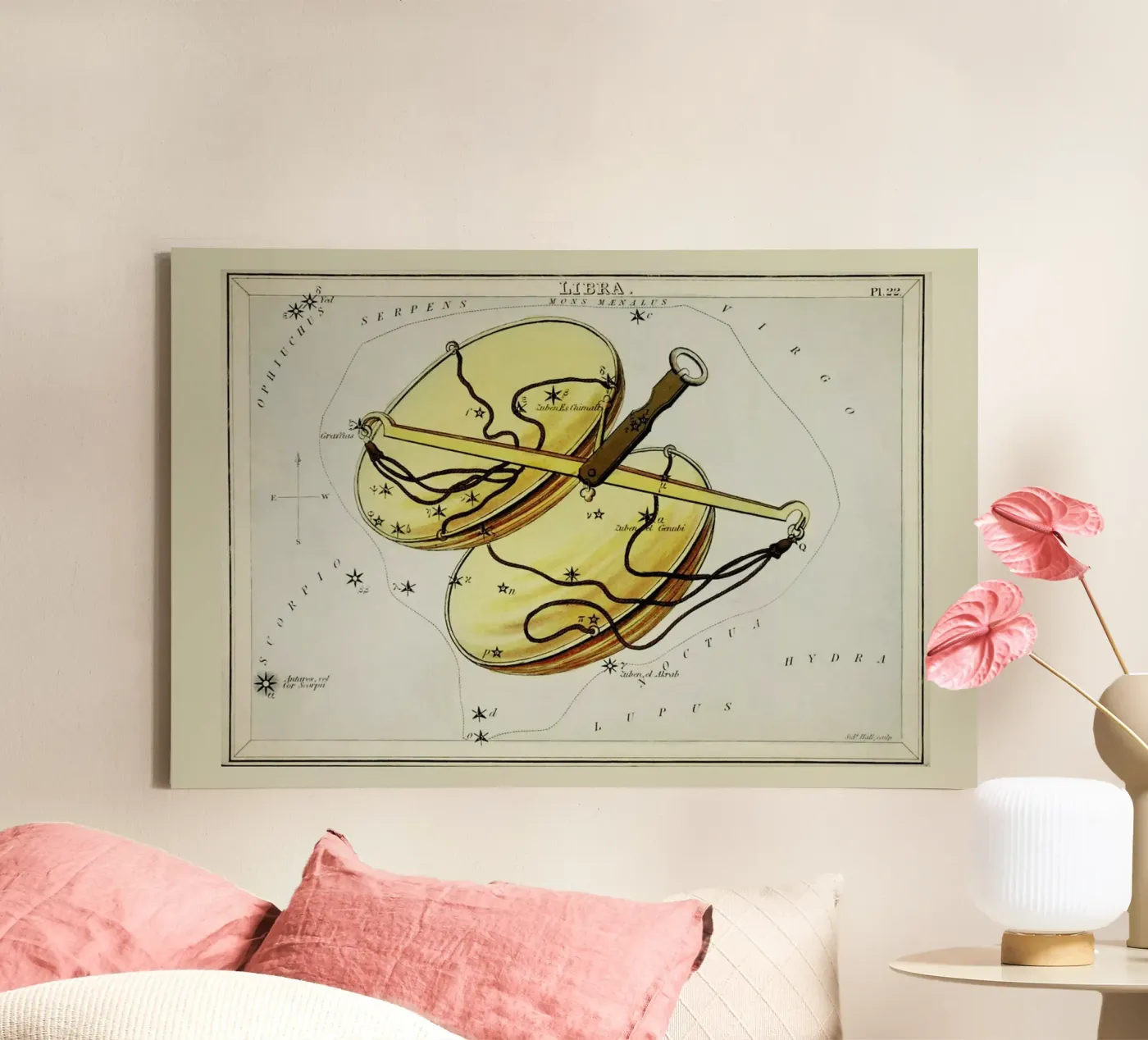 Libra canvas by Vintage by JUNIQE