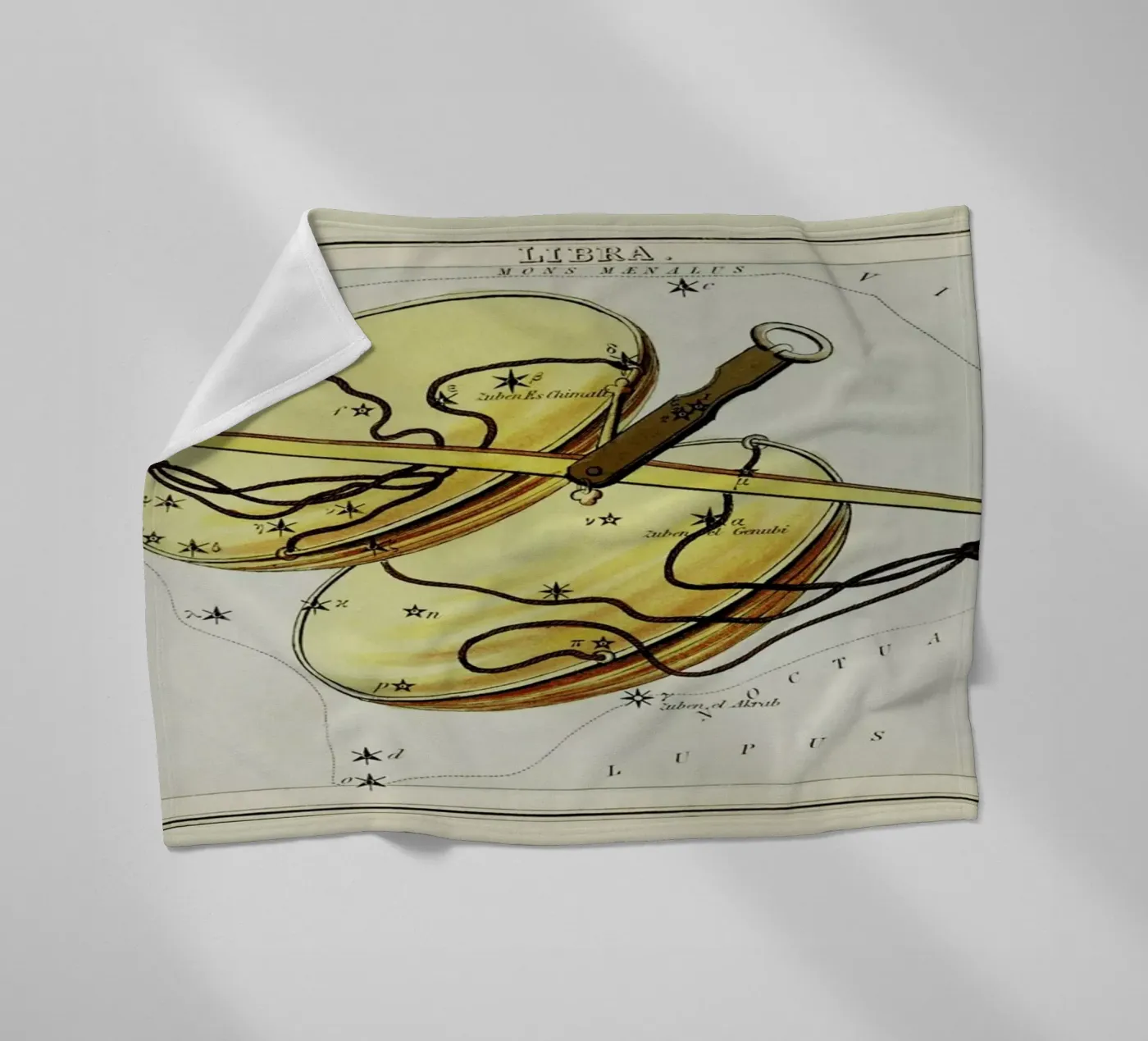 Libra plaid polaire de Vintage by JUNIQE