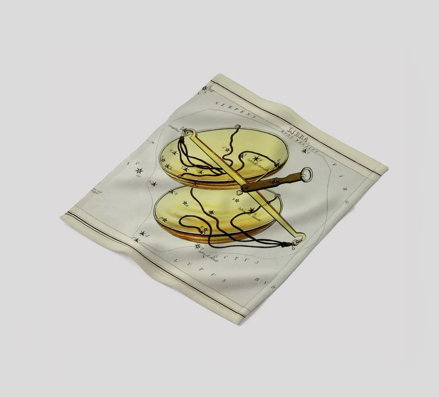 Libra fleece blanket by Vintage by JUNIQE
