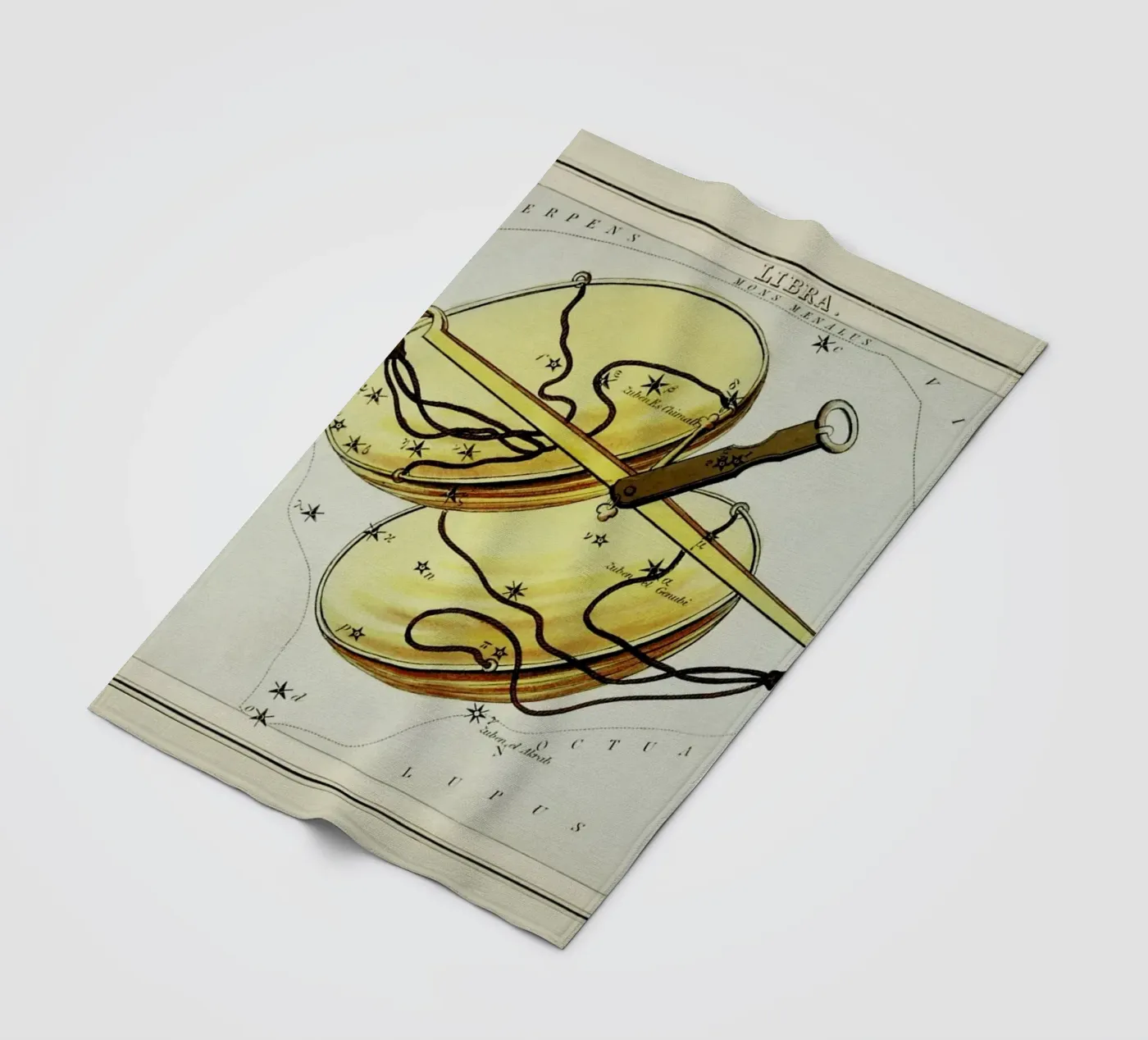 Libra fleece blanket by Vintage by JUNIQE