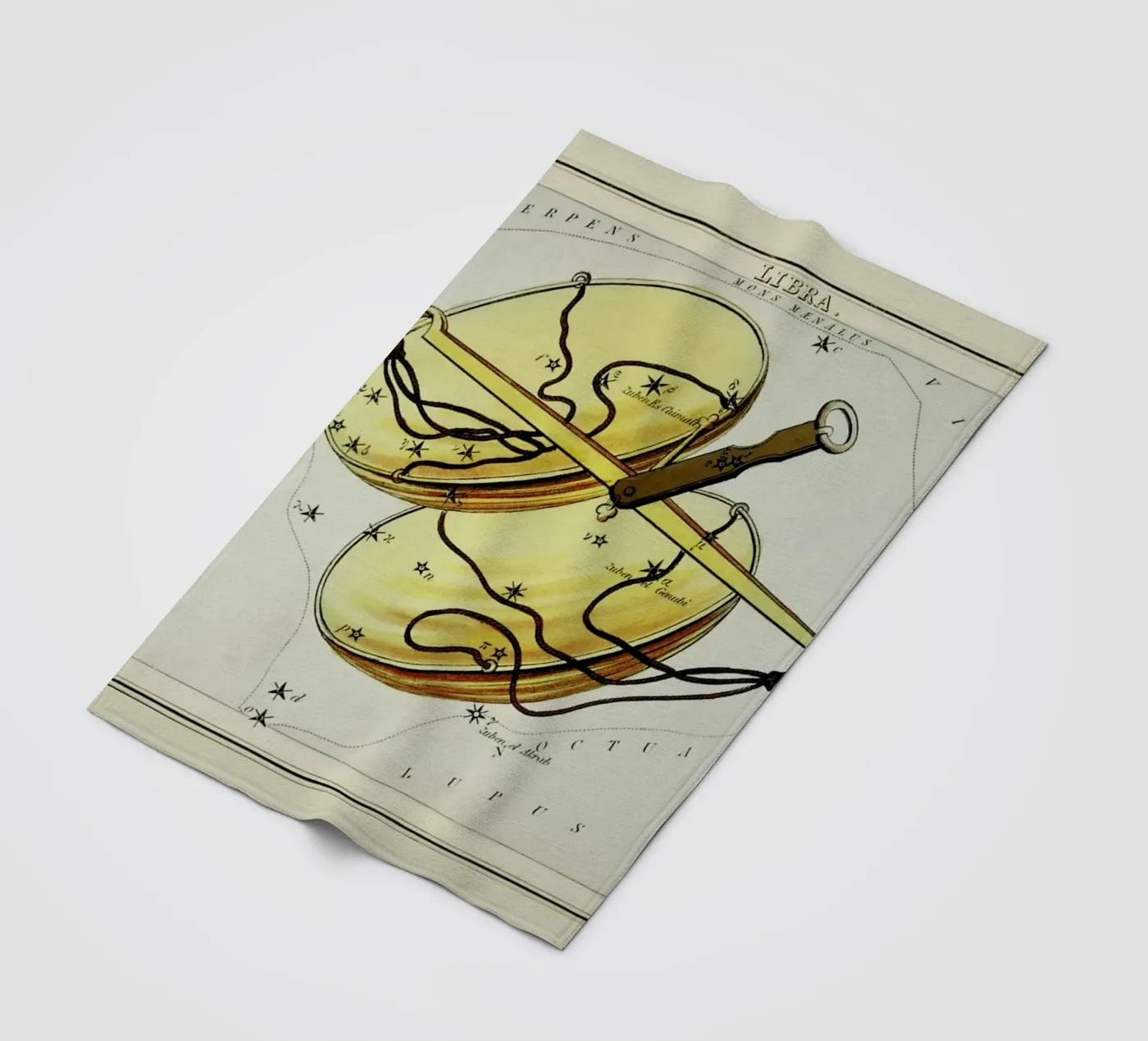 Libra plaid polaire de Vintage by JUNIQE