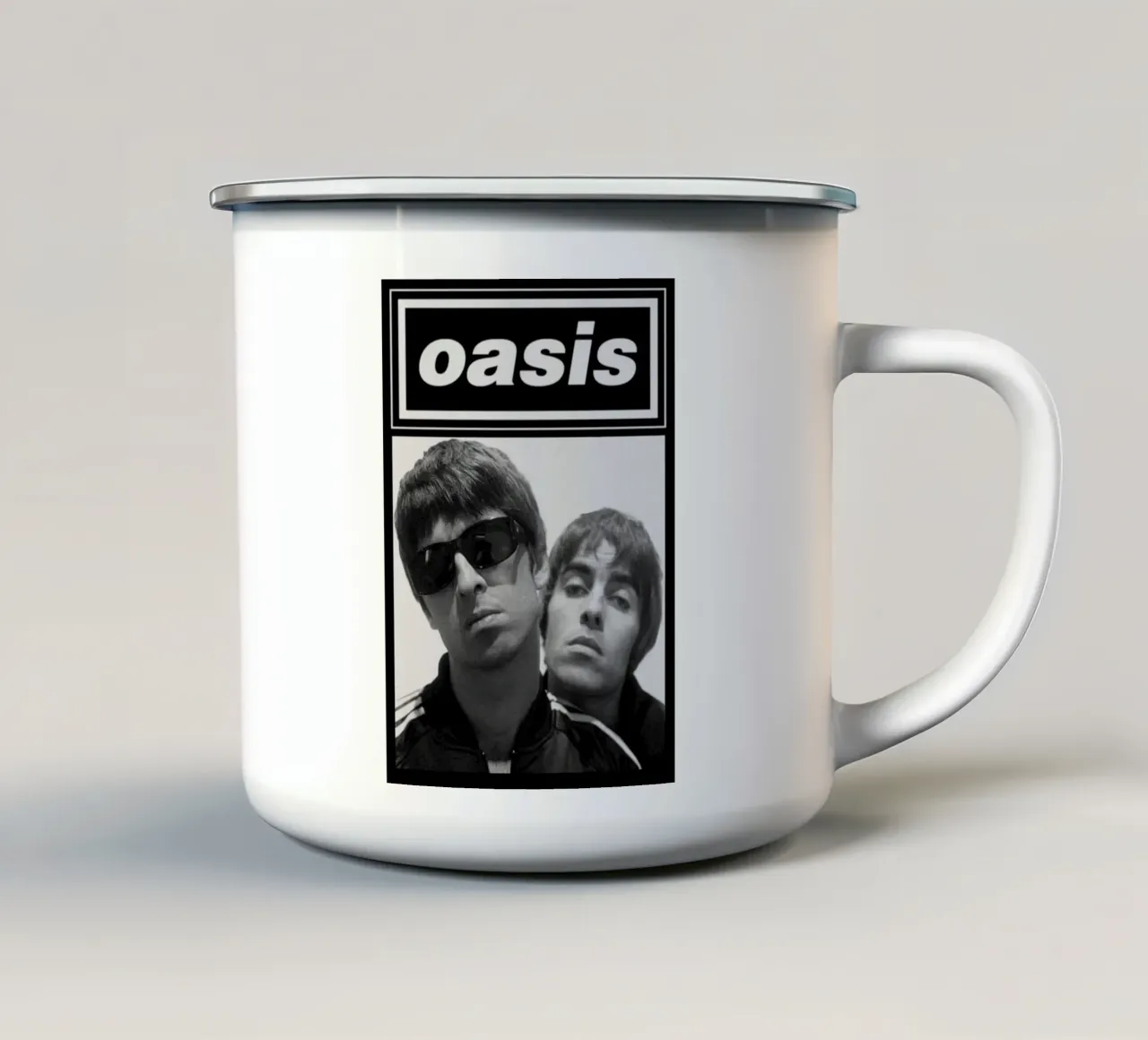 Roll With It Live Emaille Tasse von volth