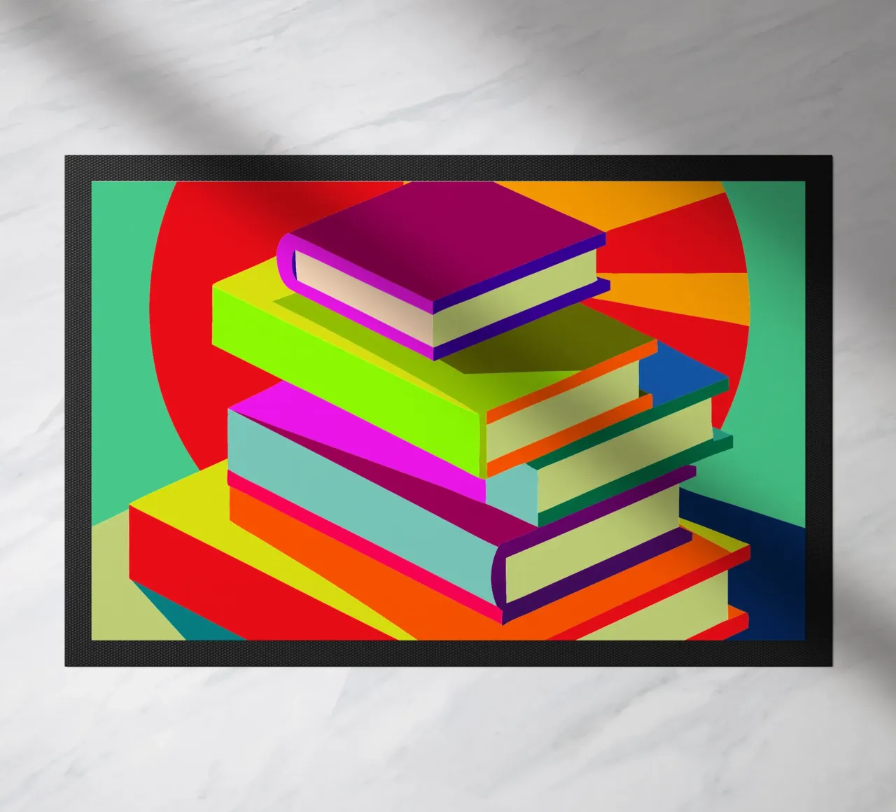 boeken vector deurmat van zaidza