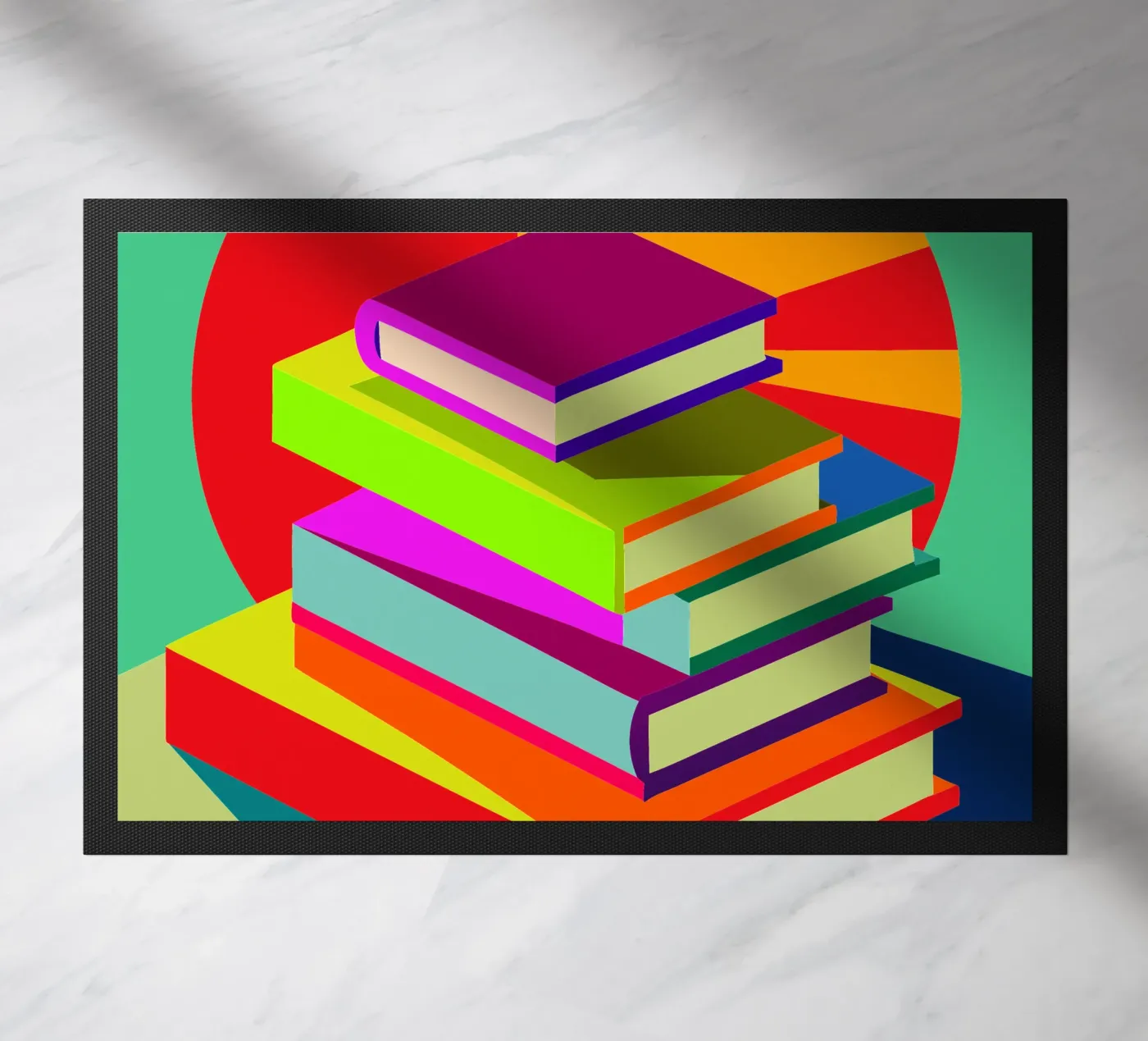 boeken vector deurmat van zaidza