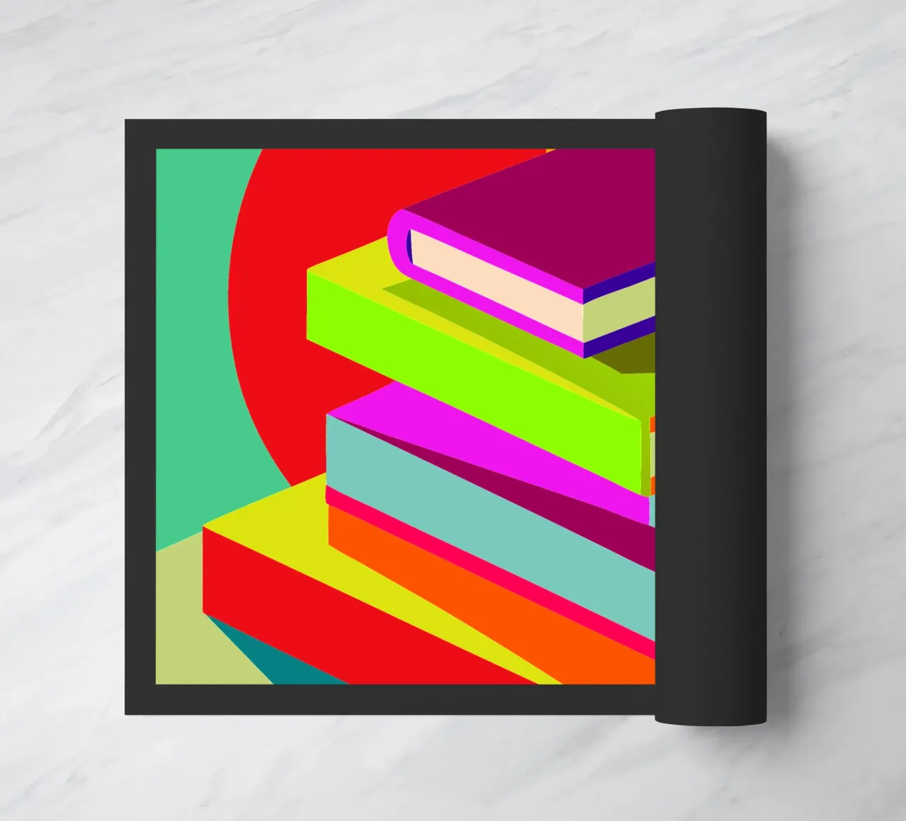 boeken vector deurmat van zaidza