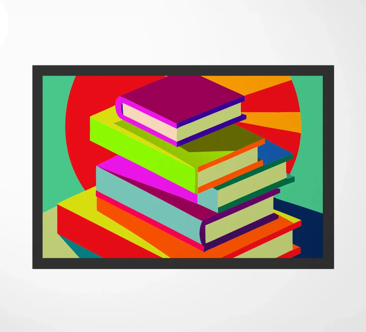 boeken vector deurmat van zaidza