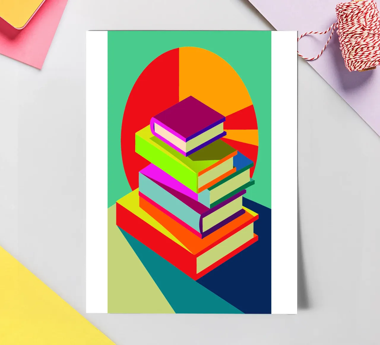 bücher vektor Stickerbogen von zaidza