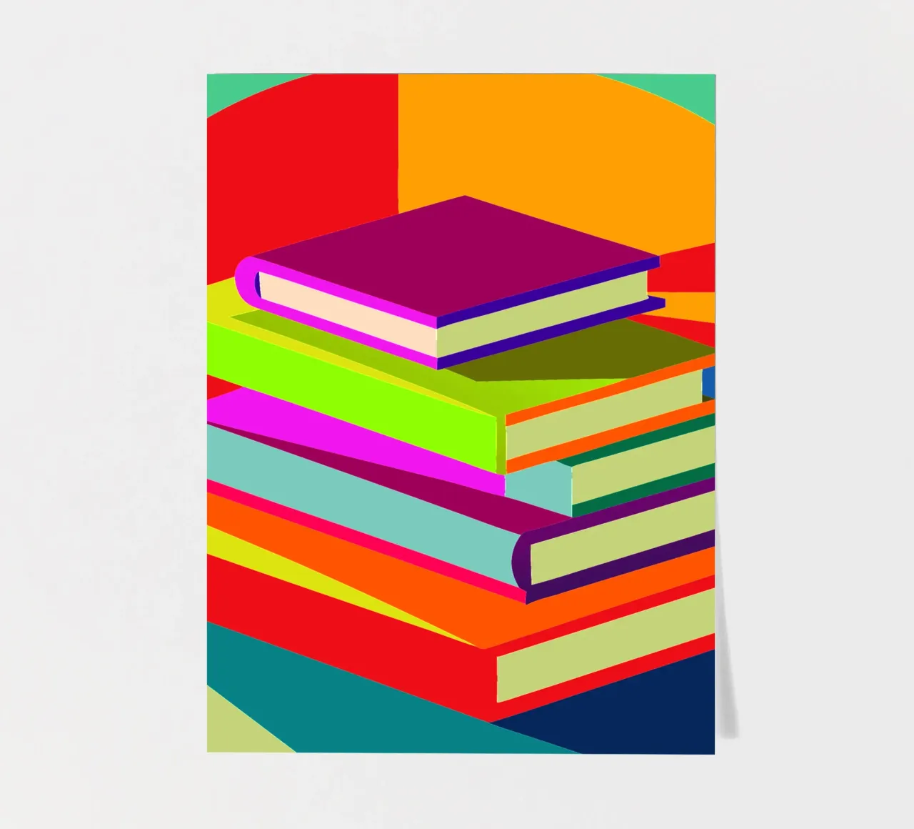 bücher vektor Stickerbogen von zaidza