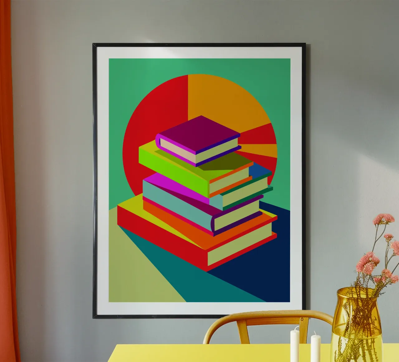 libri vettoriali poster con telaio in legno da zaidza