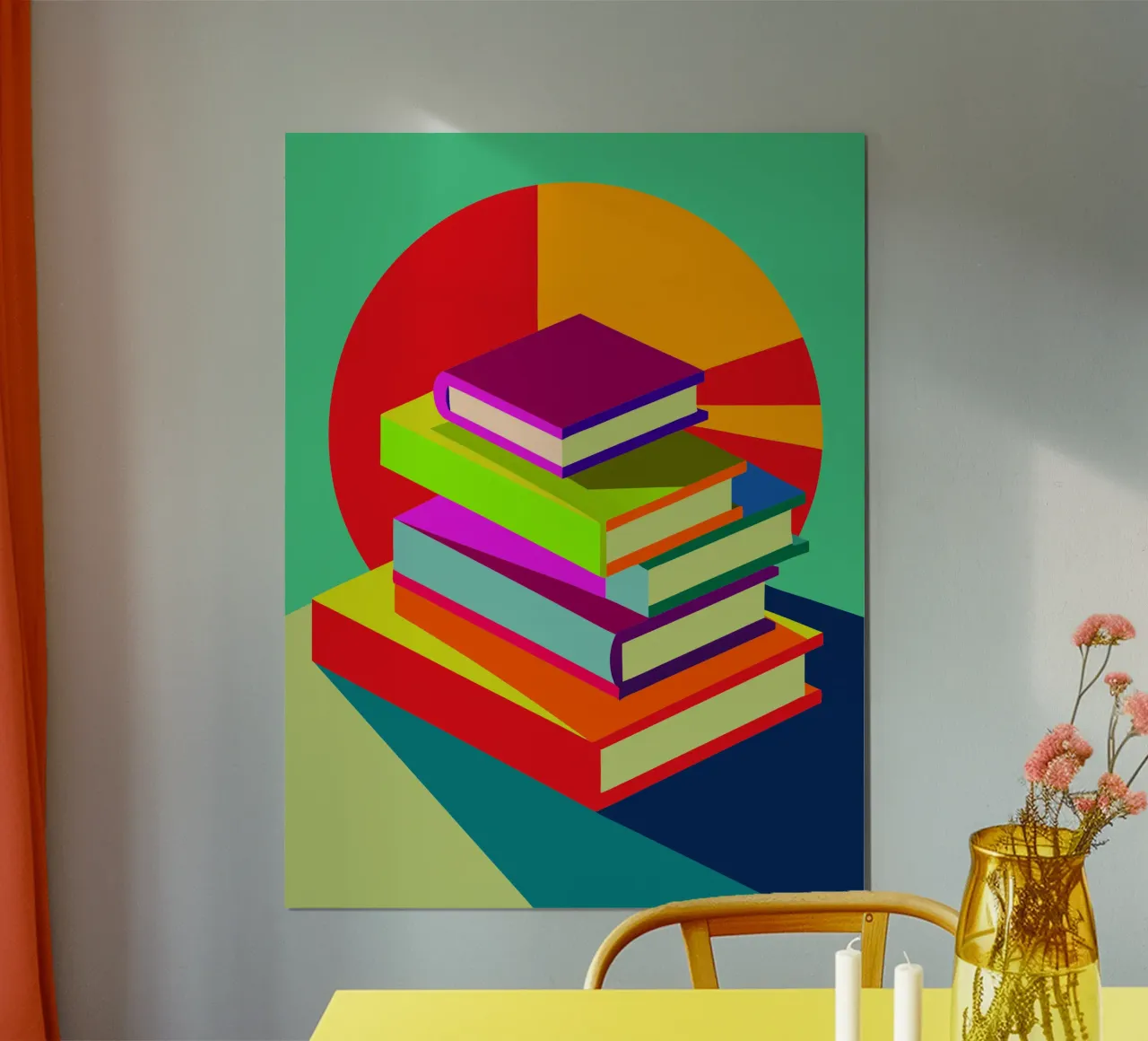 libri vettoriali poster con telaio in legno da zaidza