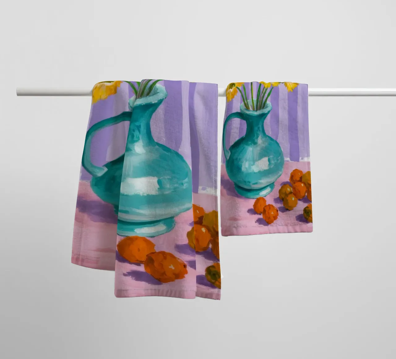Serenità in fiore ocra asciugamano da bagno da Tiga Bersama