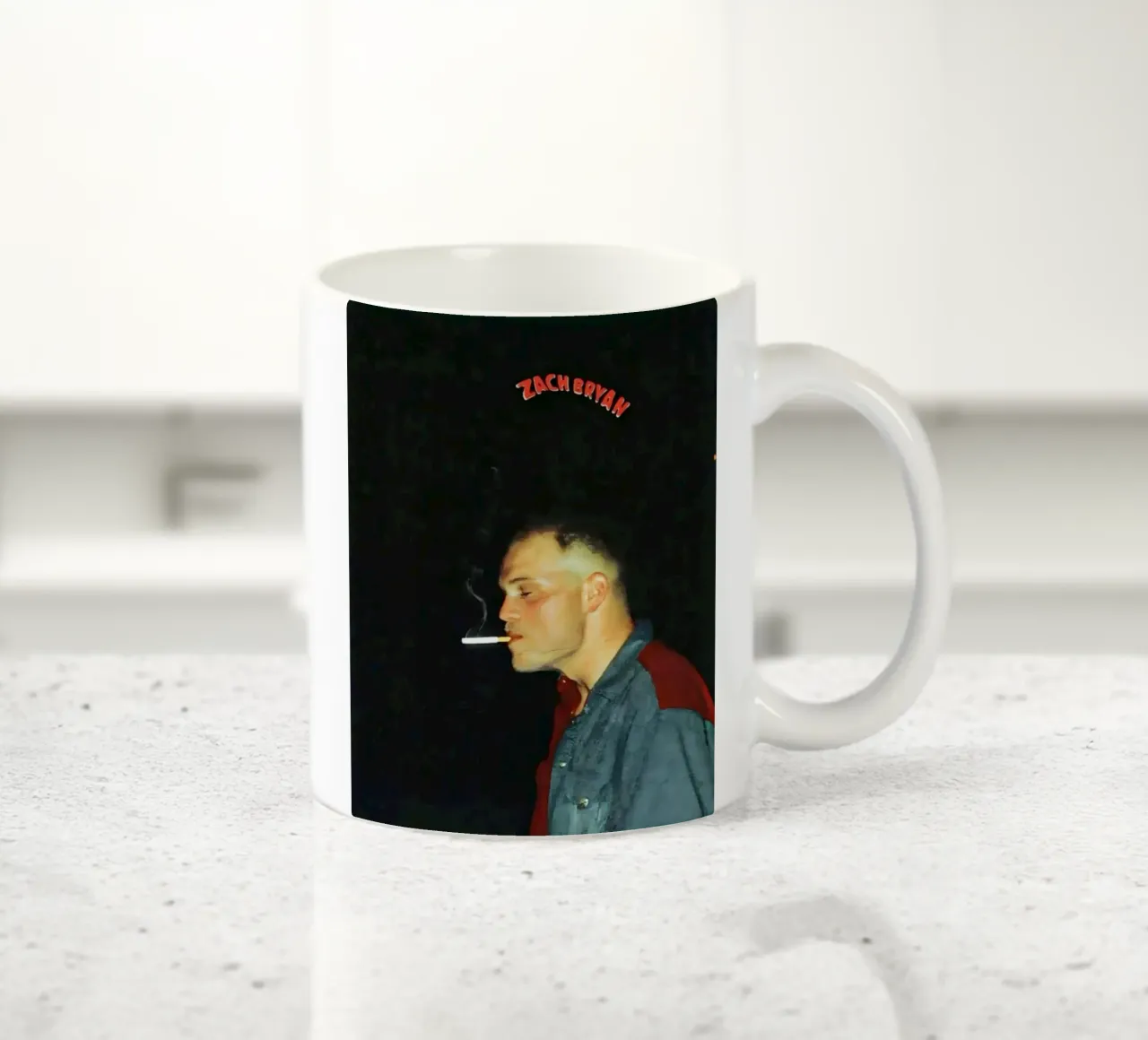 Zach Bryan ceramic mug by gudukepie