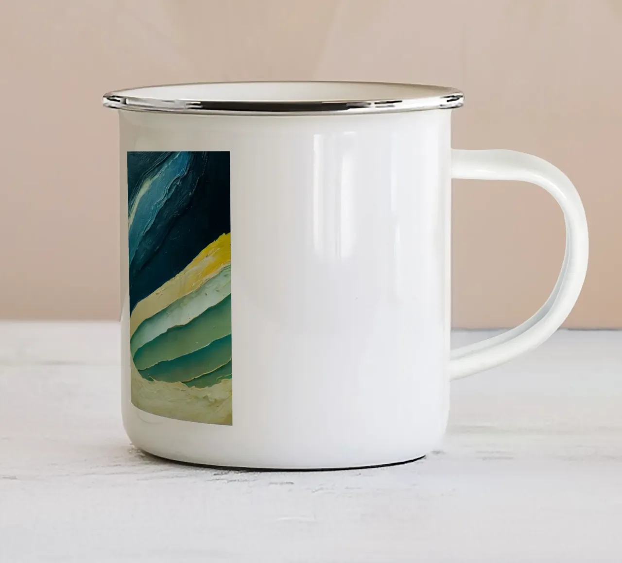 Arte da parete di Imagine tazza in smalto da Imagine