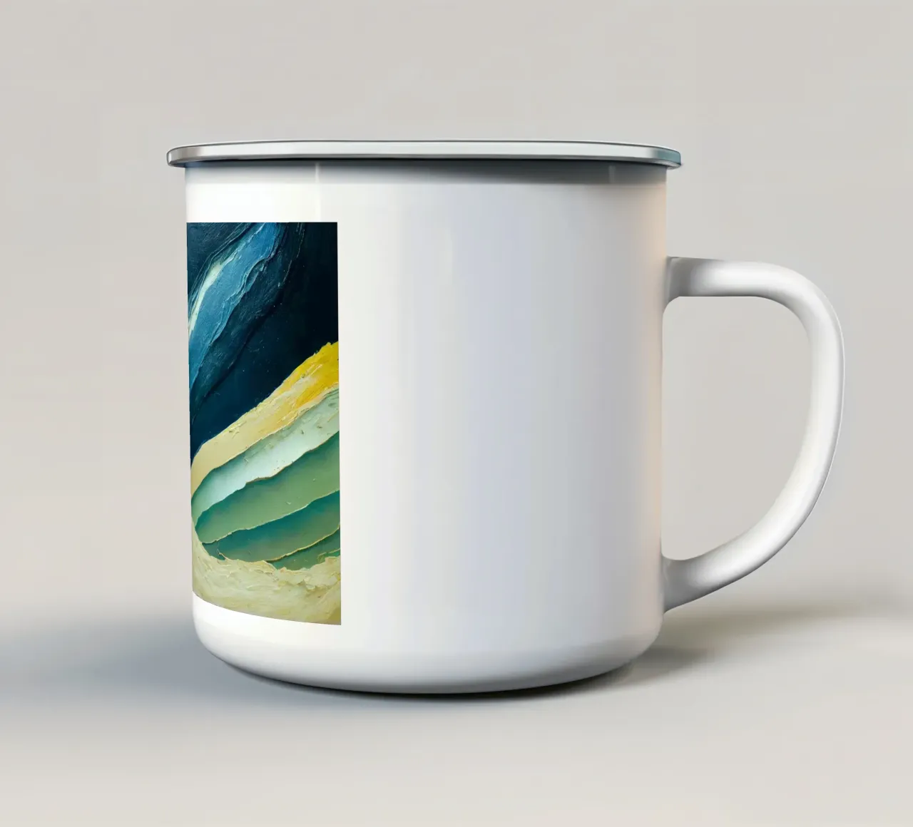Arte da parete di Imagine tazza in smalto da Imagine