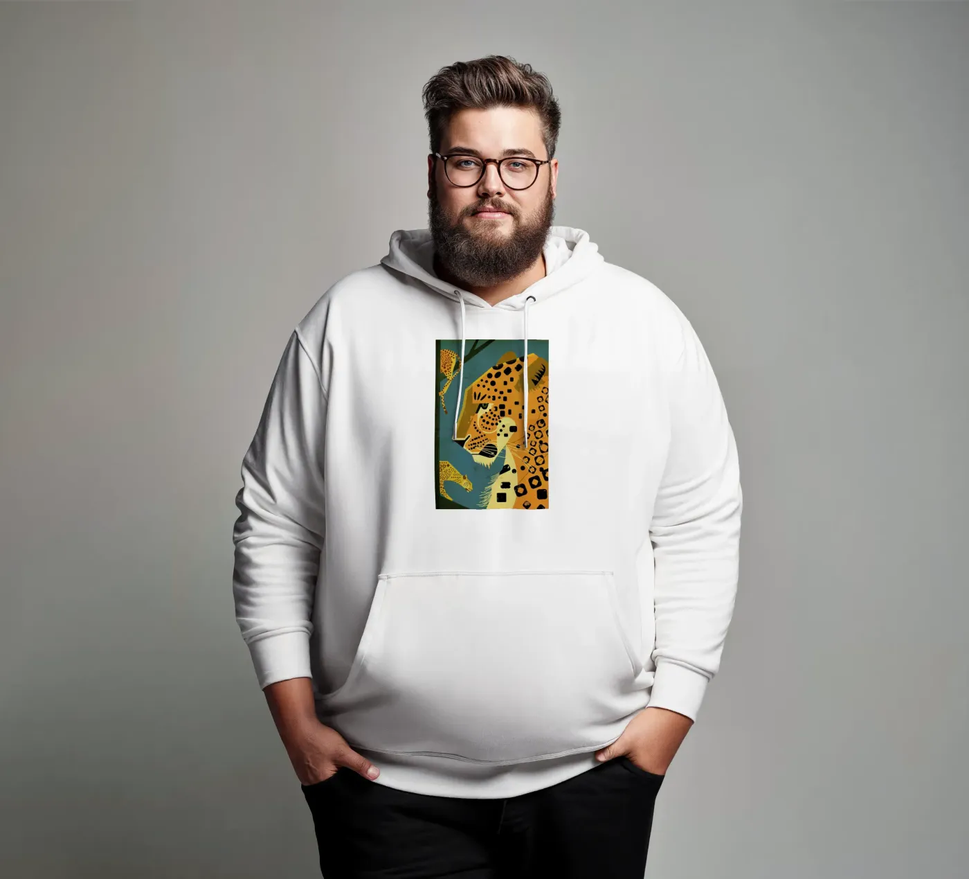 Leopard hoodie van Dieter Braun