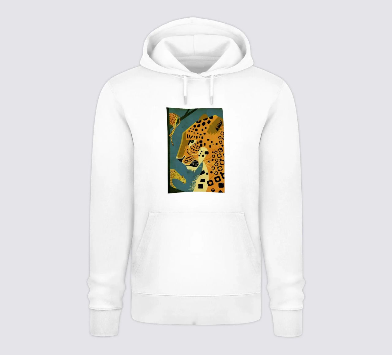 Leopard felpa con cappuccio da Dieter Braun