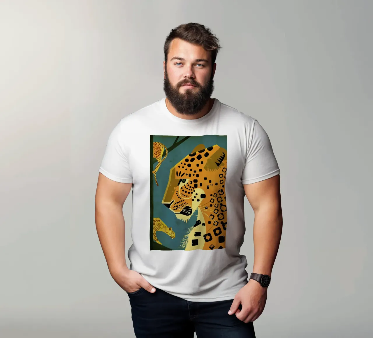 Leopard t-shirt da Dieter Braun