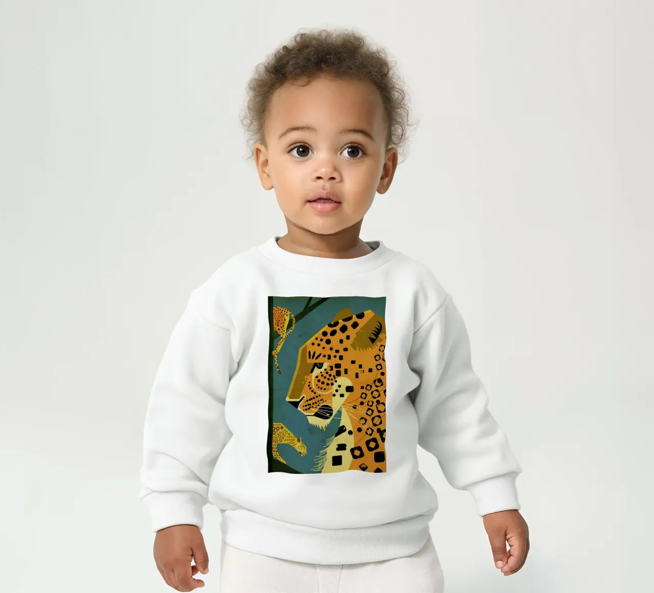 Leopard baby sweatshirt van Dieter Braun