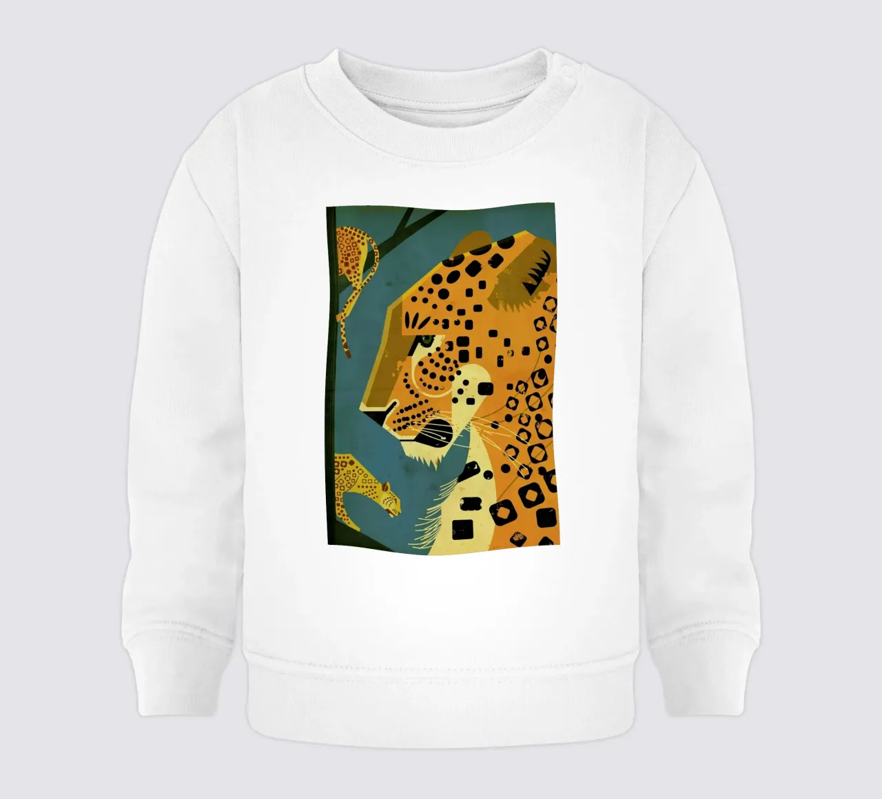 Leopard baby sweatshirt van Dieter Braun