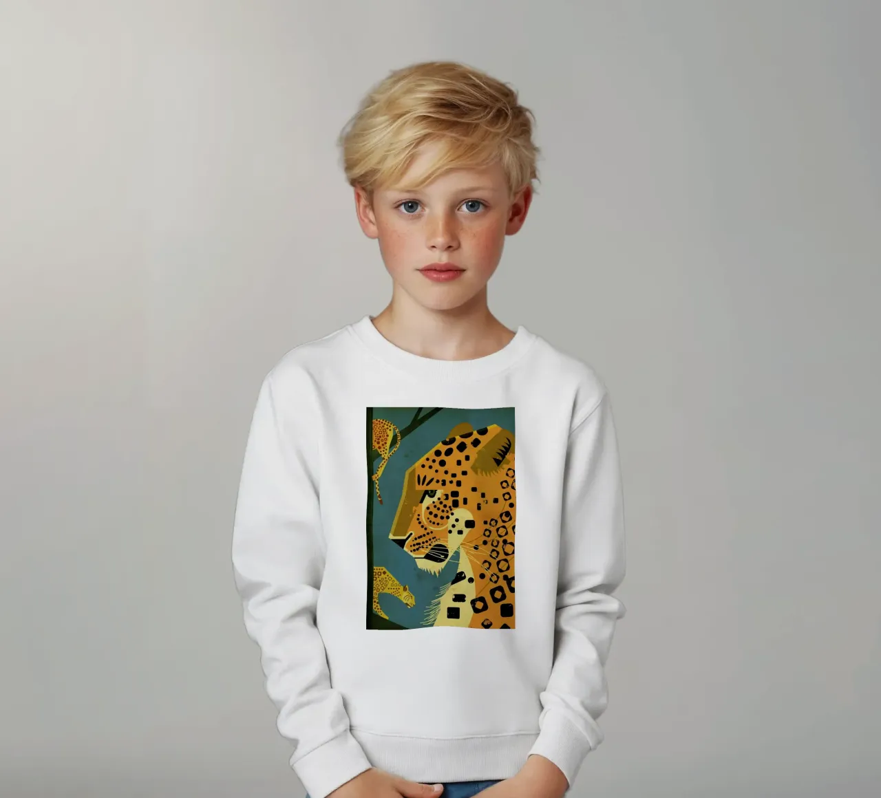Leopard kids sweatshirt by Dieter Braun