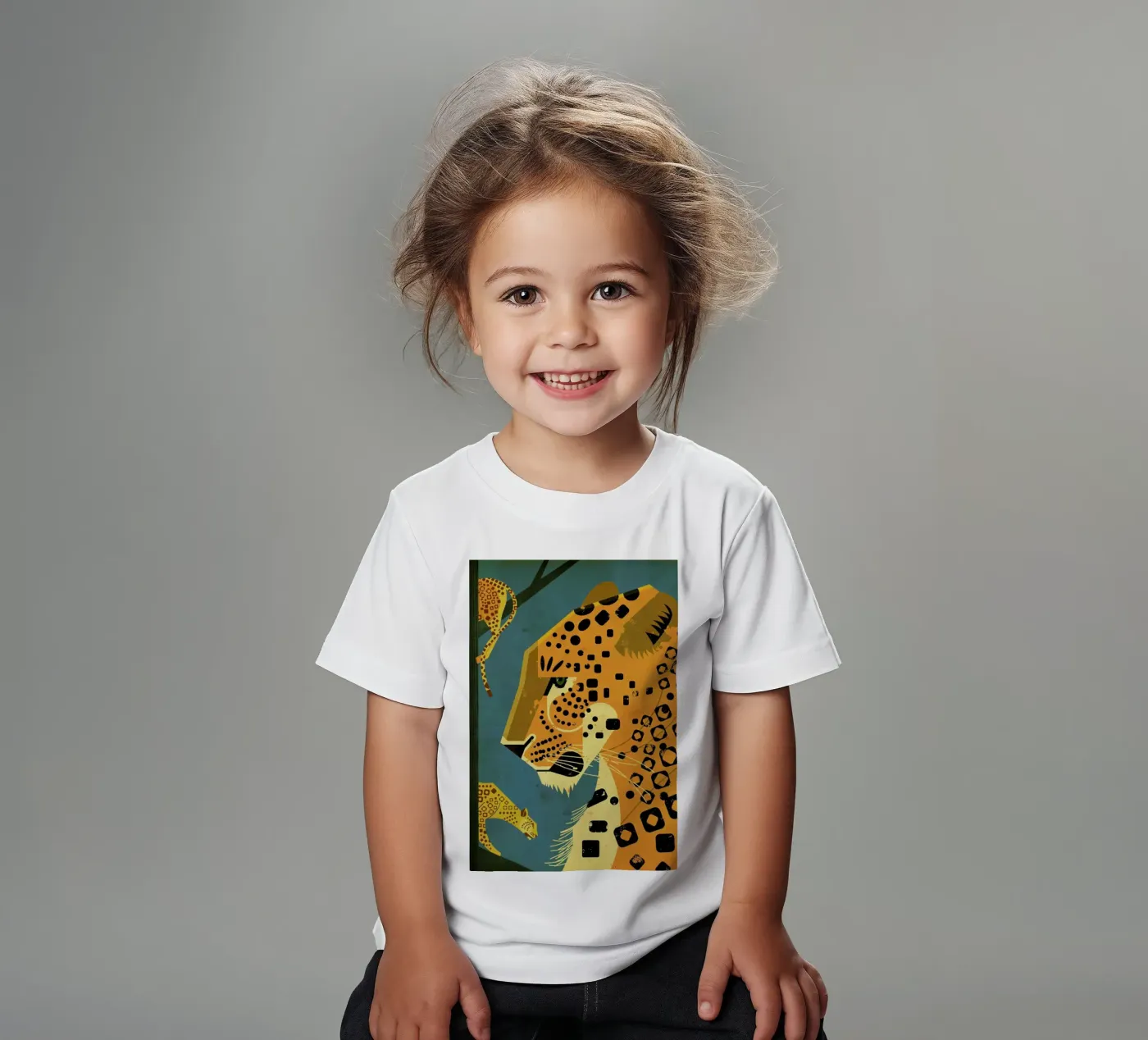 Leopard Kinder T-Shirt von Dieter Braun