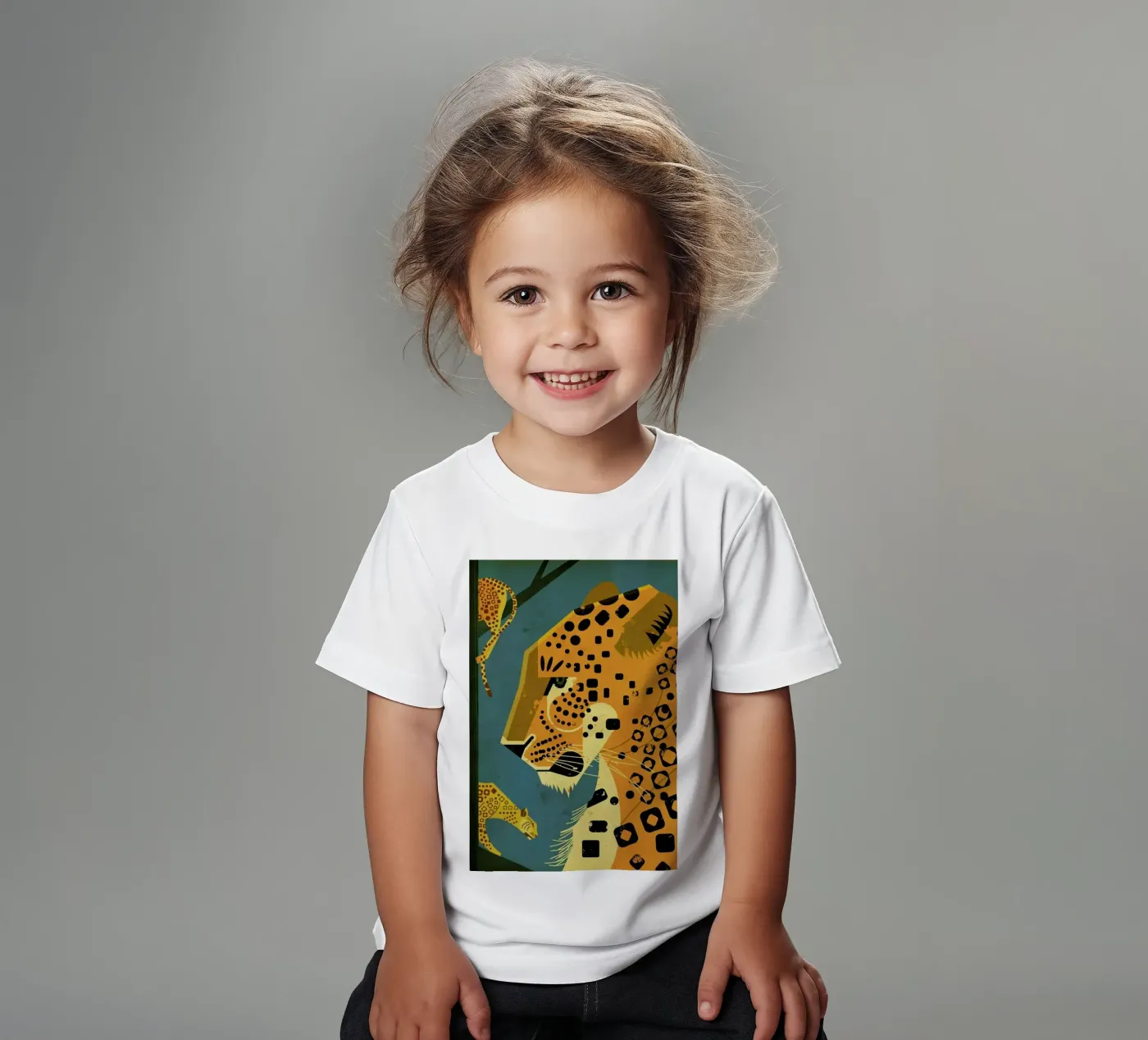Leopard Kinder T-Shirt von Dieter Braun