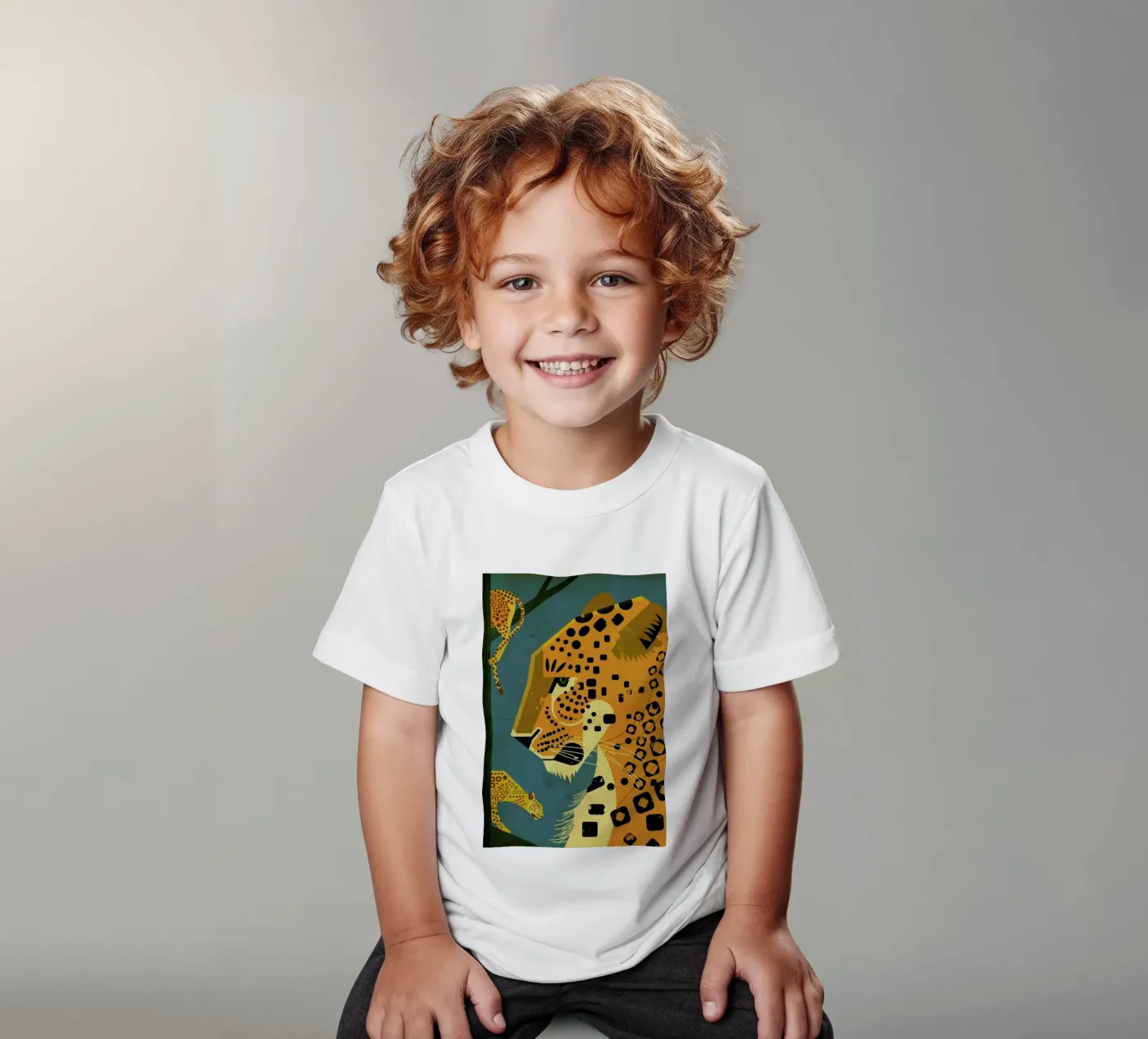 Leopard Kinder T-Shirt von Dieter Braun